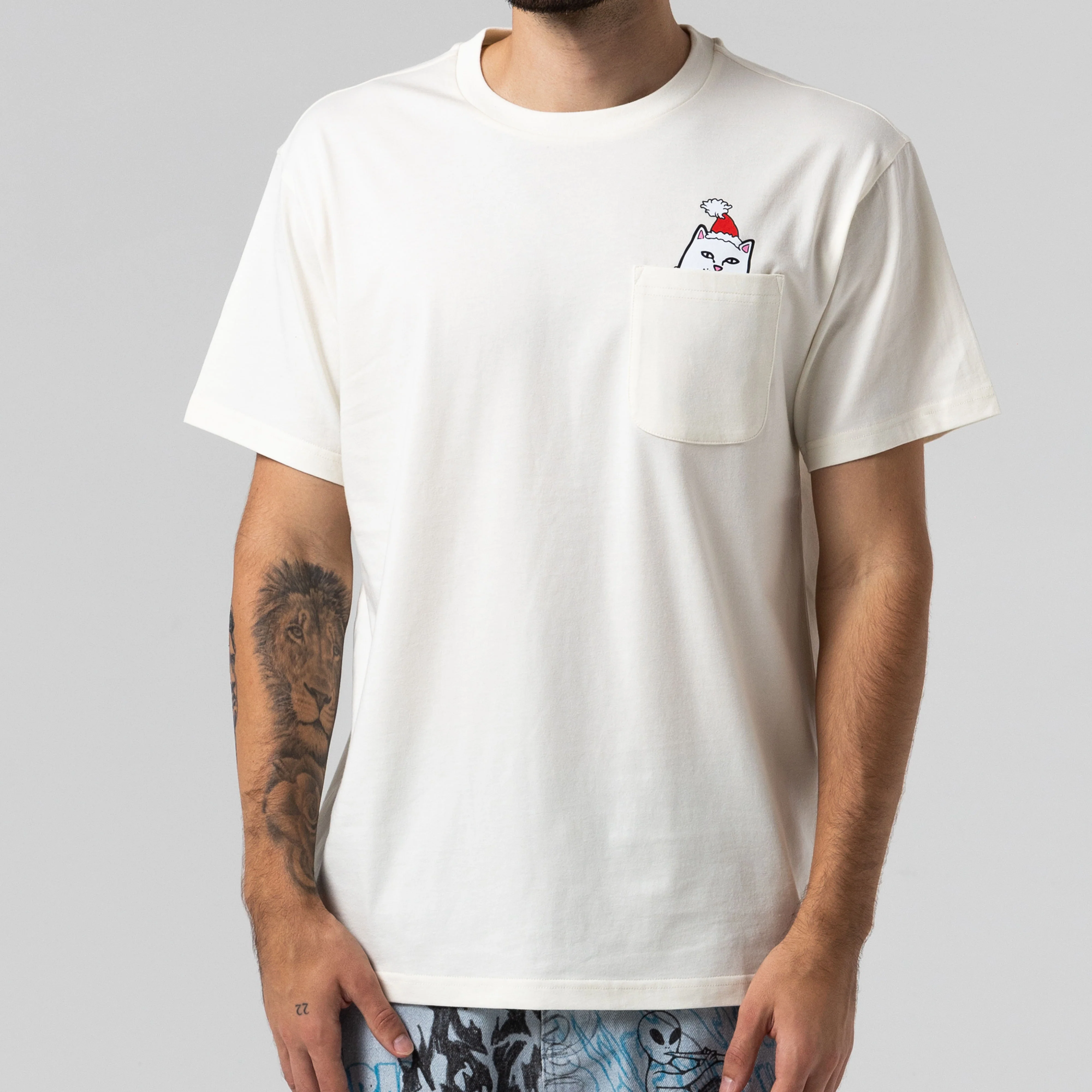Lord Santa Pocket Tee (Bone) - Image 4