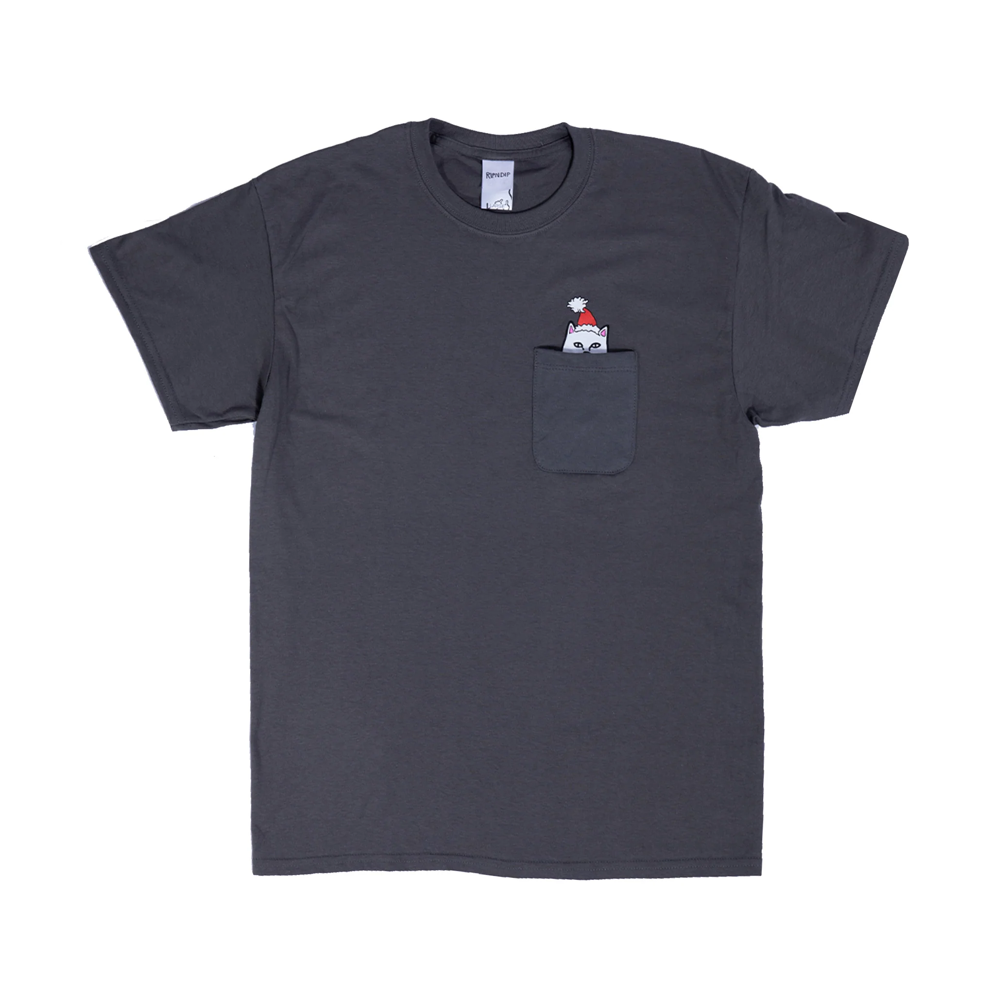 Lord Santa Pocket Tee (Charcoal)