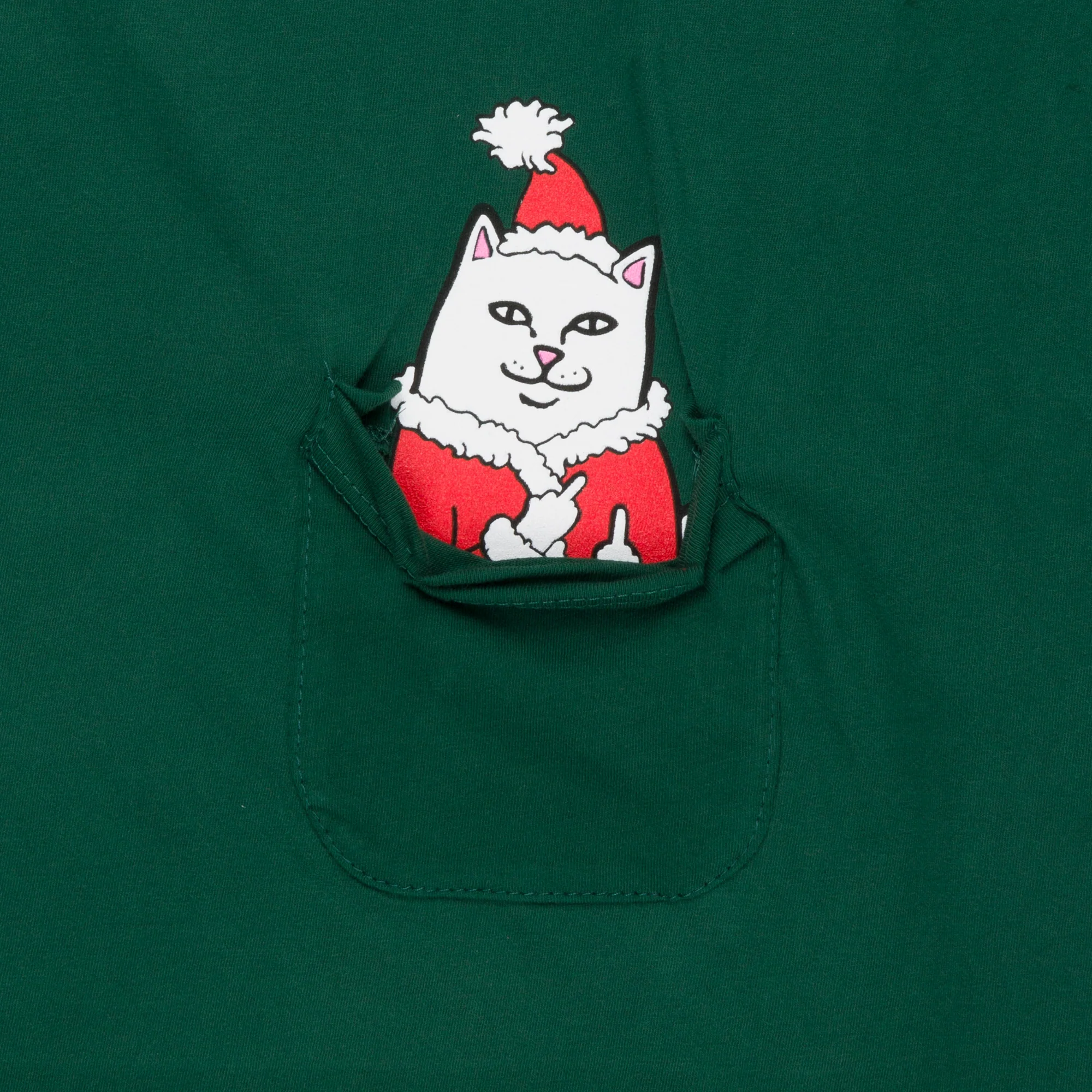 Lord Santa Pocket Tee (Hunter Green) - Image 3