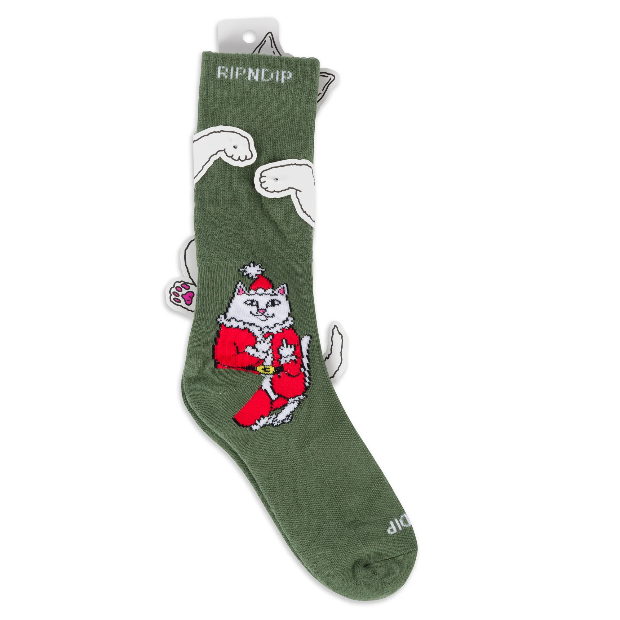 Lord Santa Socks (Olive) - Image 3