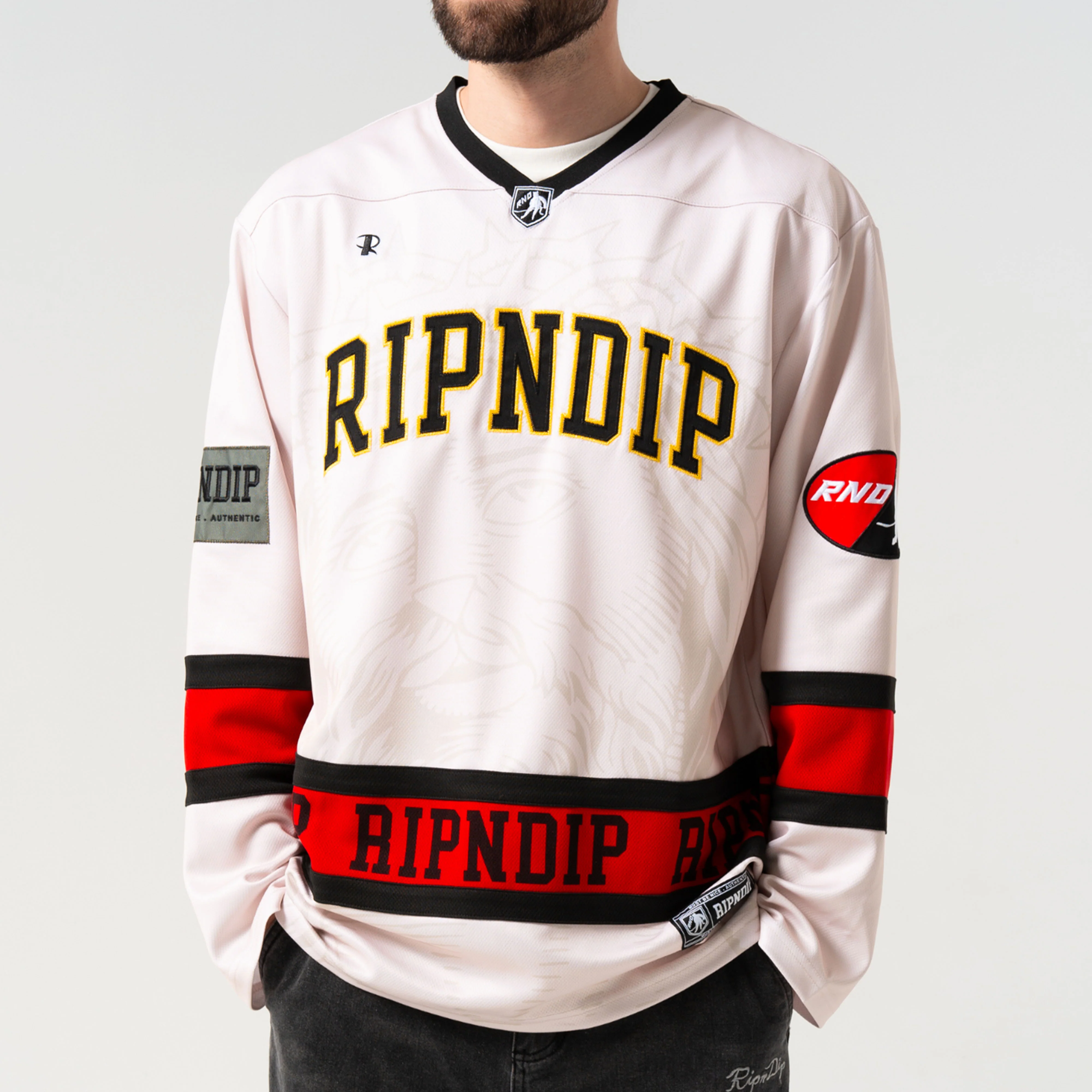 Lord Savior Hockey Jersey (Off White) - Image 2