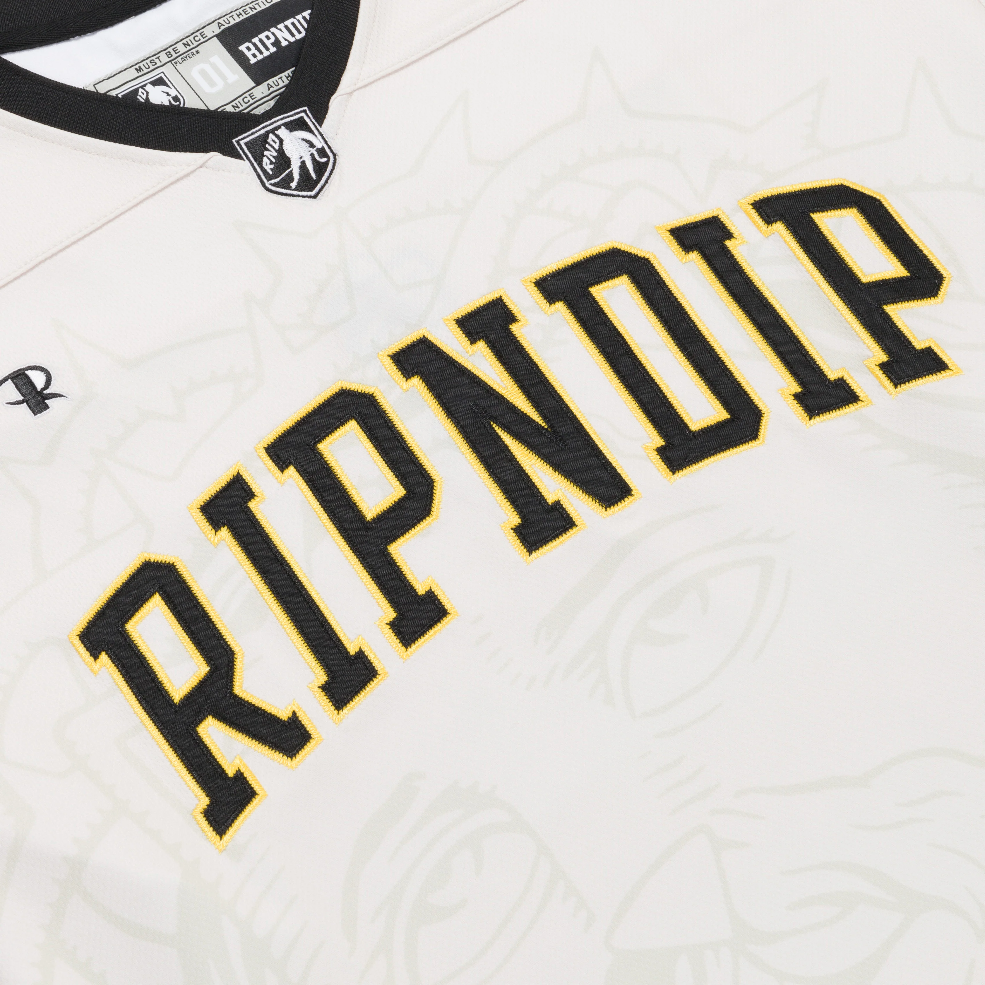 Lord Savior Hockey Jersey (Off White) - Image 3