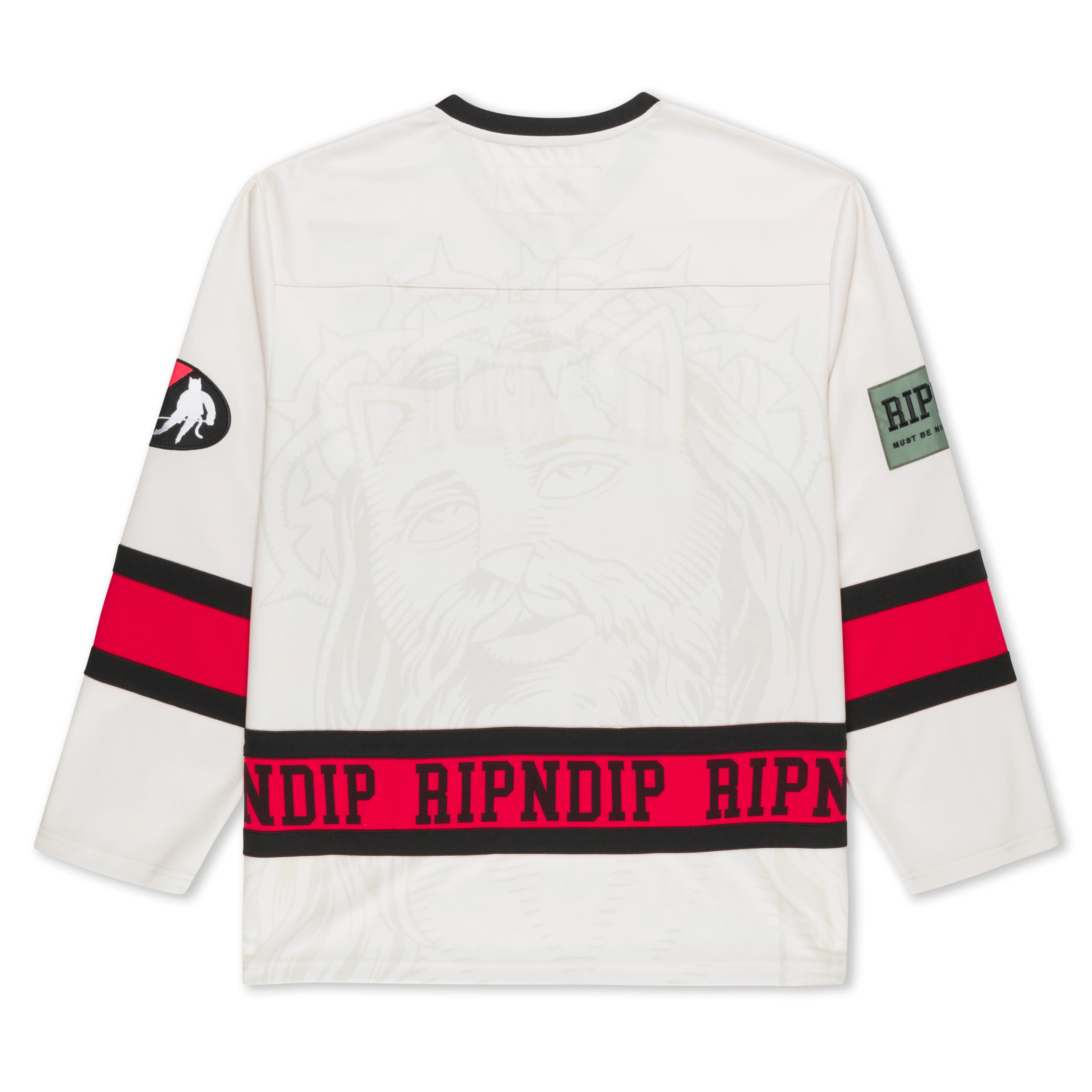 Lord Savior Hockey Jersey (Off White) - Image 5