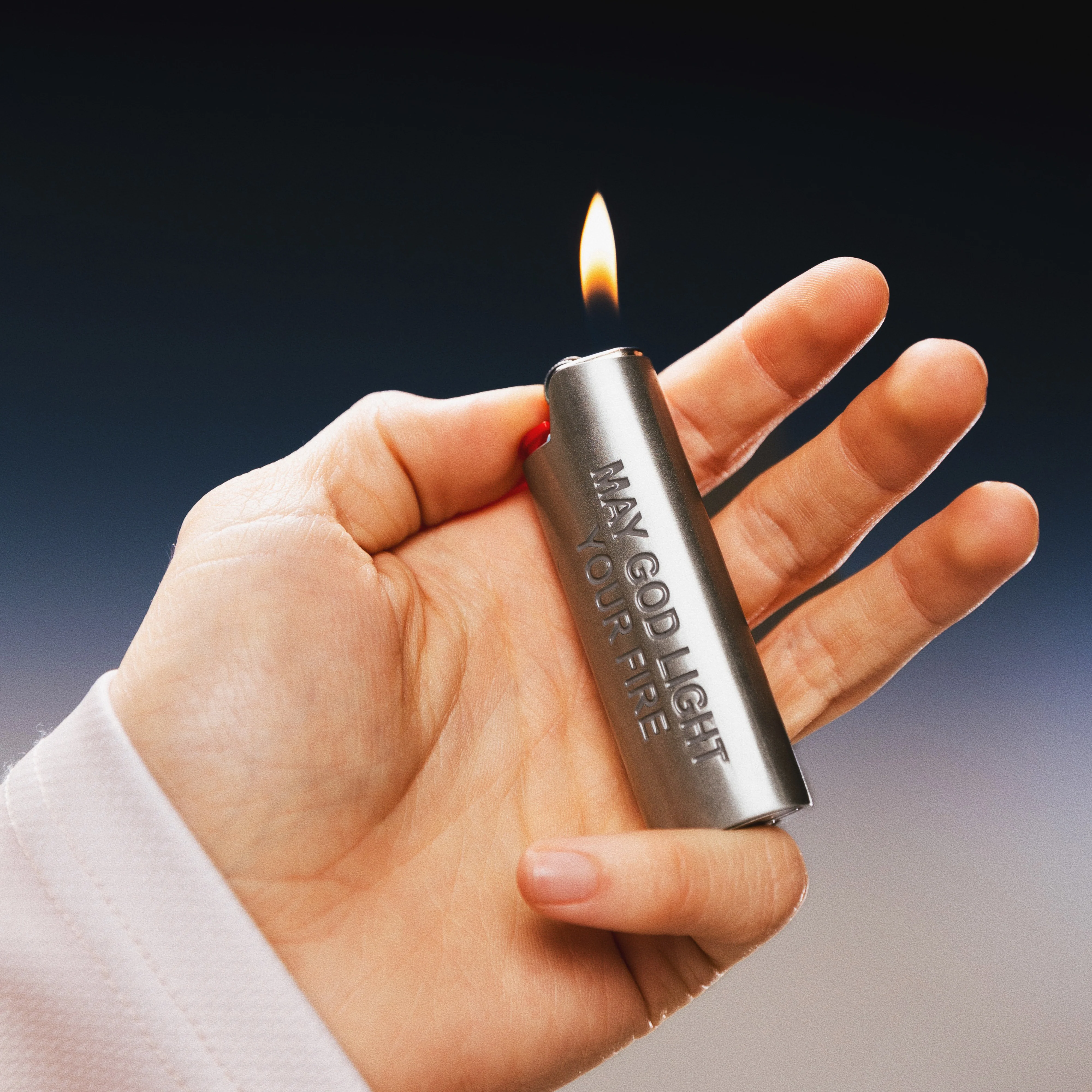Lord Savior Lighter Cover (Silver) - Image 2