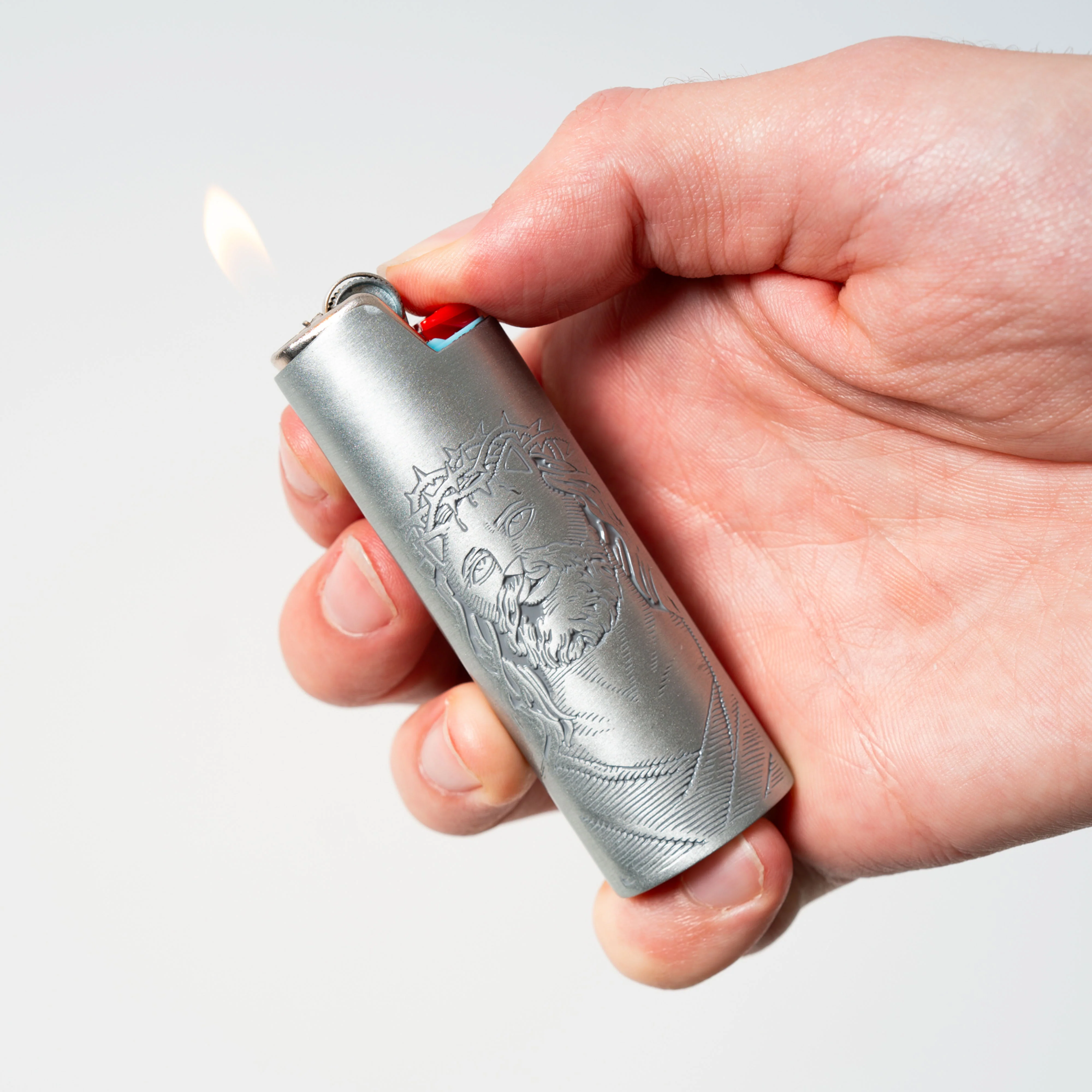 Lord Savior Lighter Cover (Silver) - Image 3
