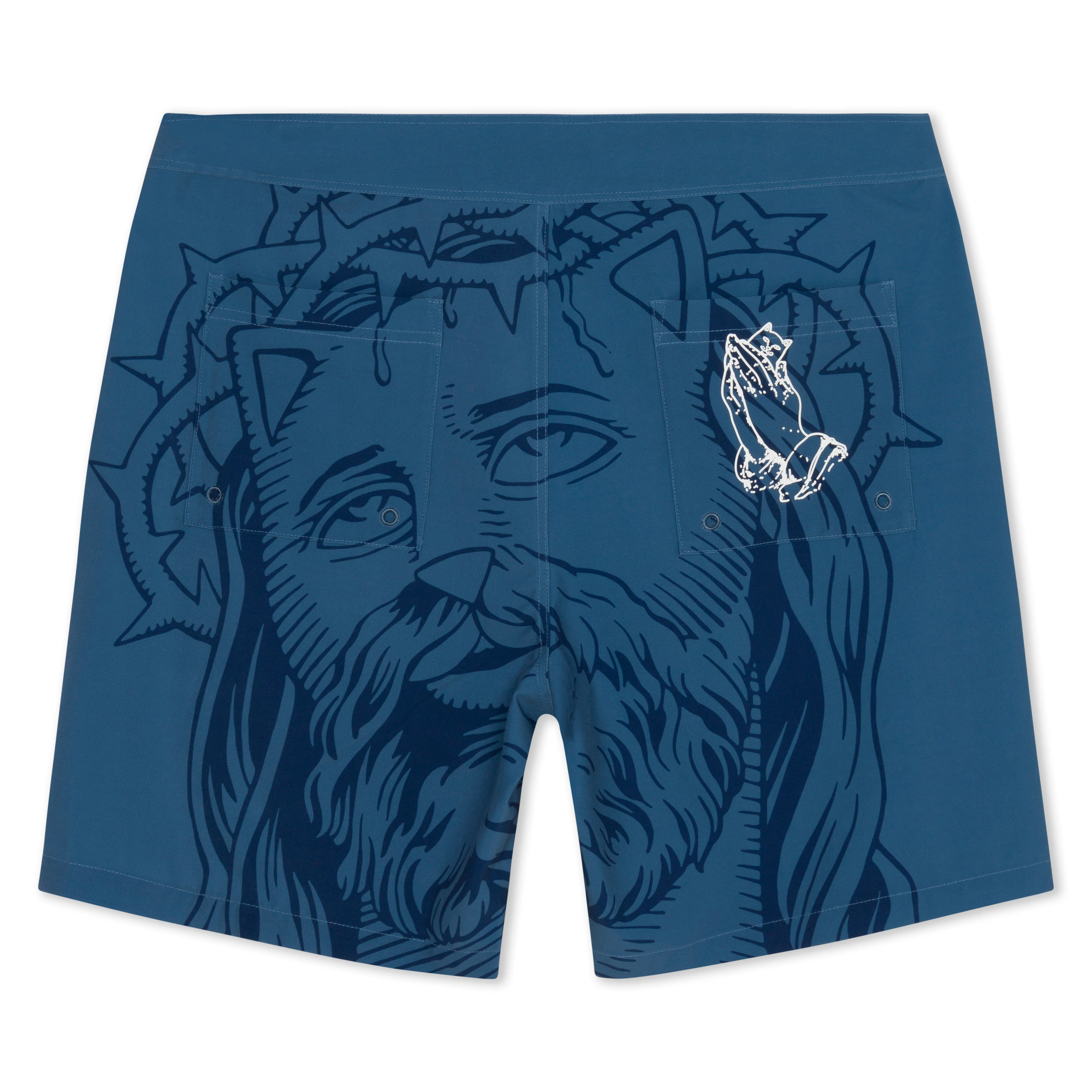 Lord Savior Swim Shorts (Navy) - Image 3