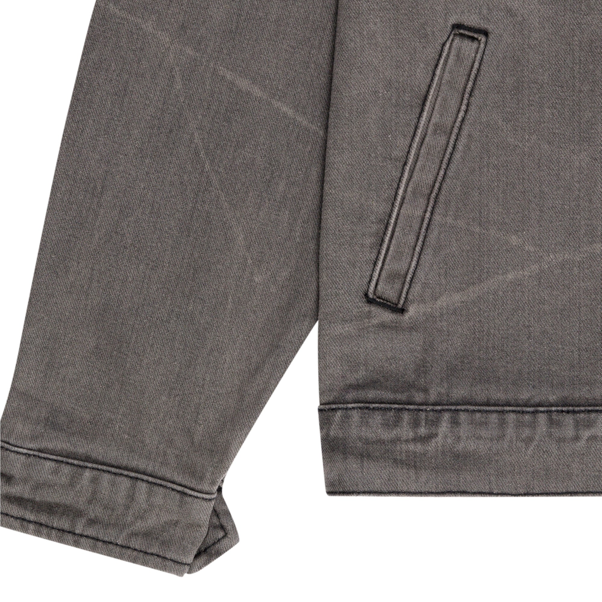 Los Feliz Denim Work Jacket (Charcoal Stone Wash) - Image 6