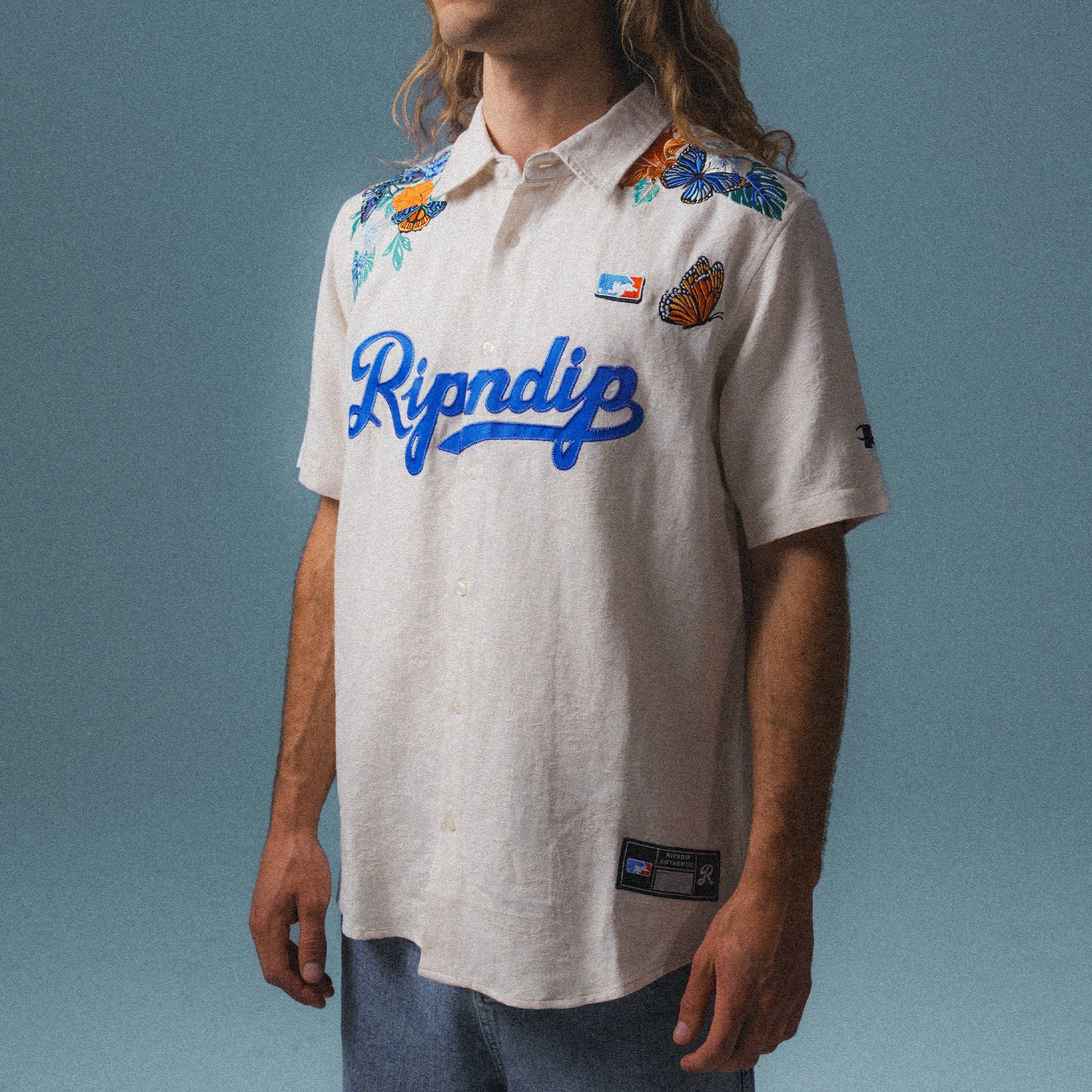 Los Ripndip Button Up (Off White) - Image 2