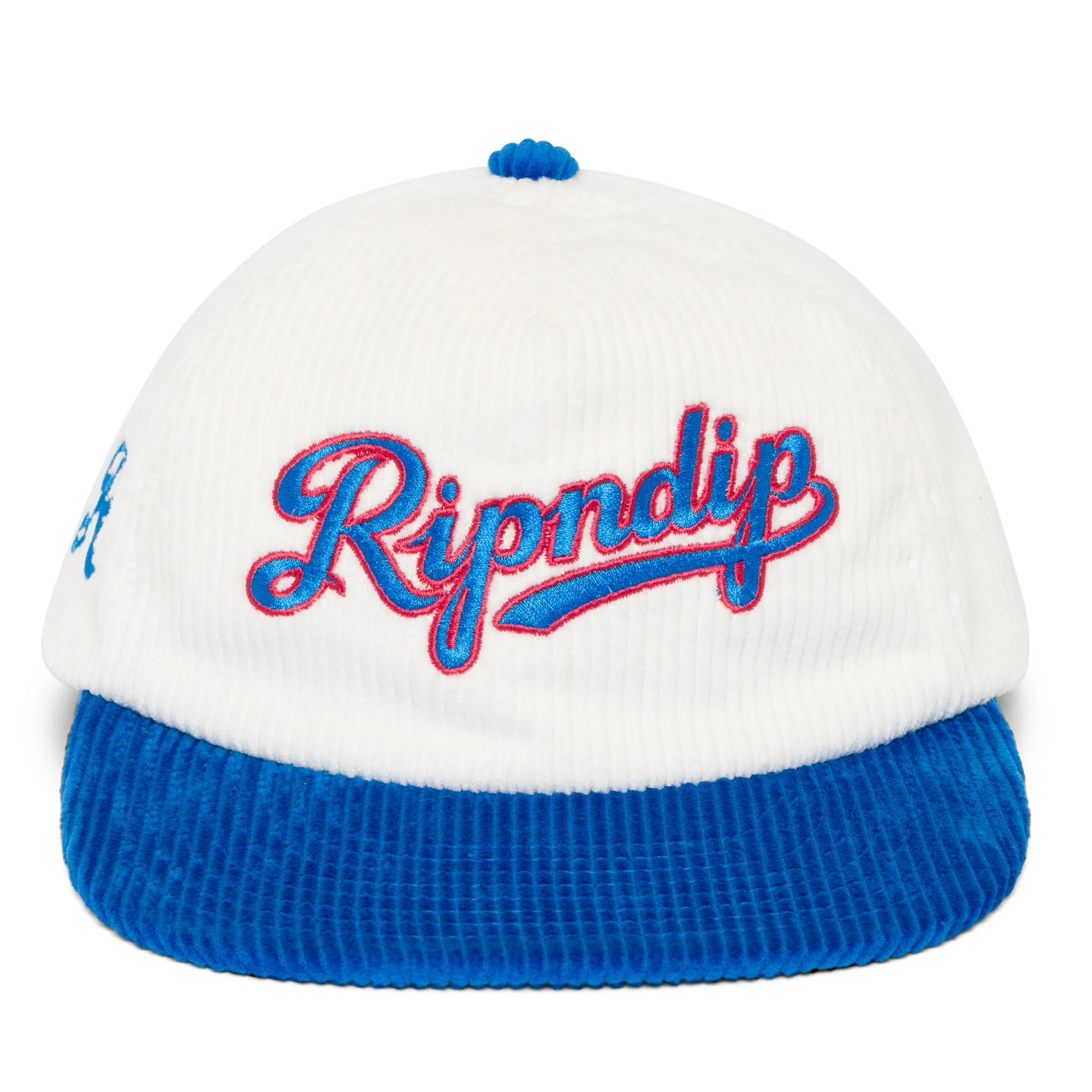 Los Ripndip Corduroy Snapback (White) - Image 3