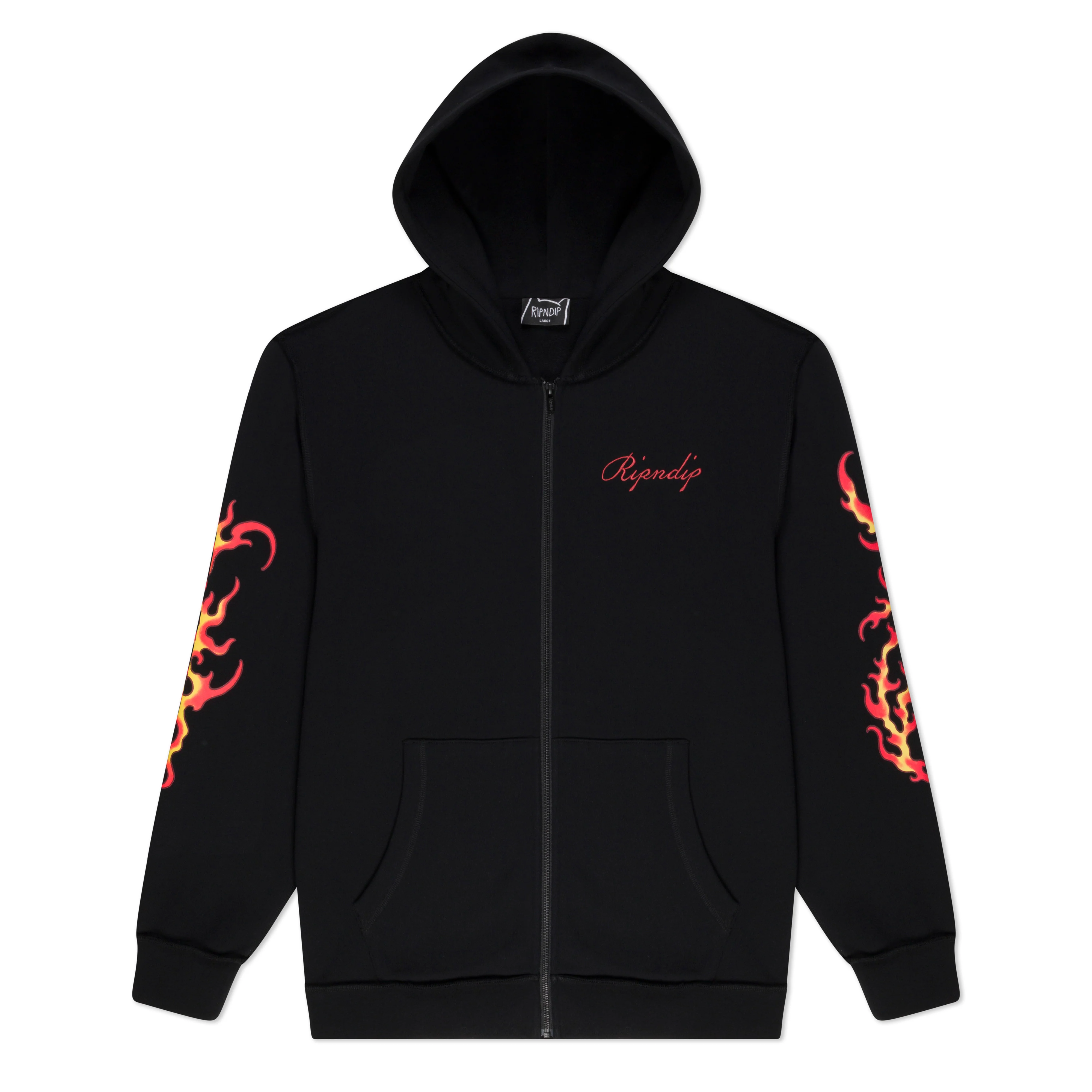 InkEd Zip-Up Hoodie (Black) - Image 3