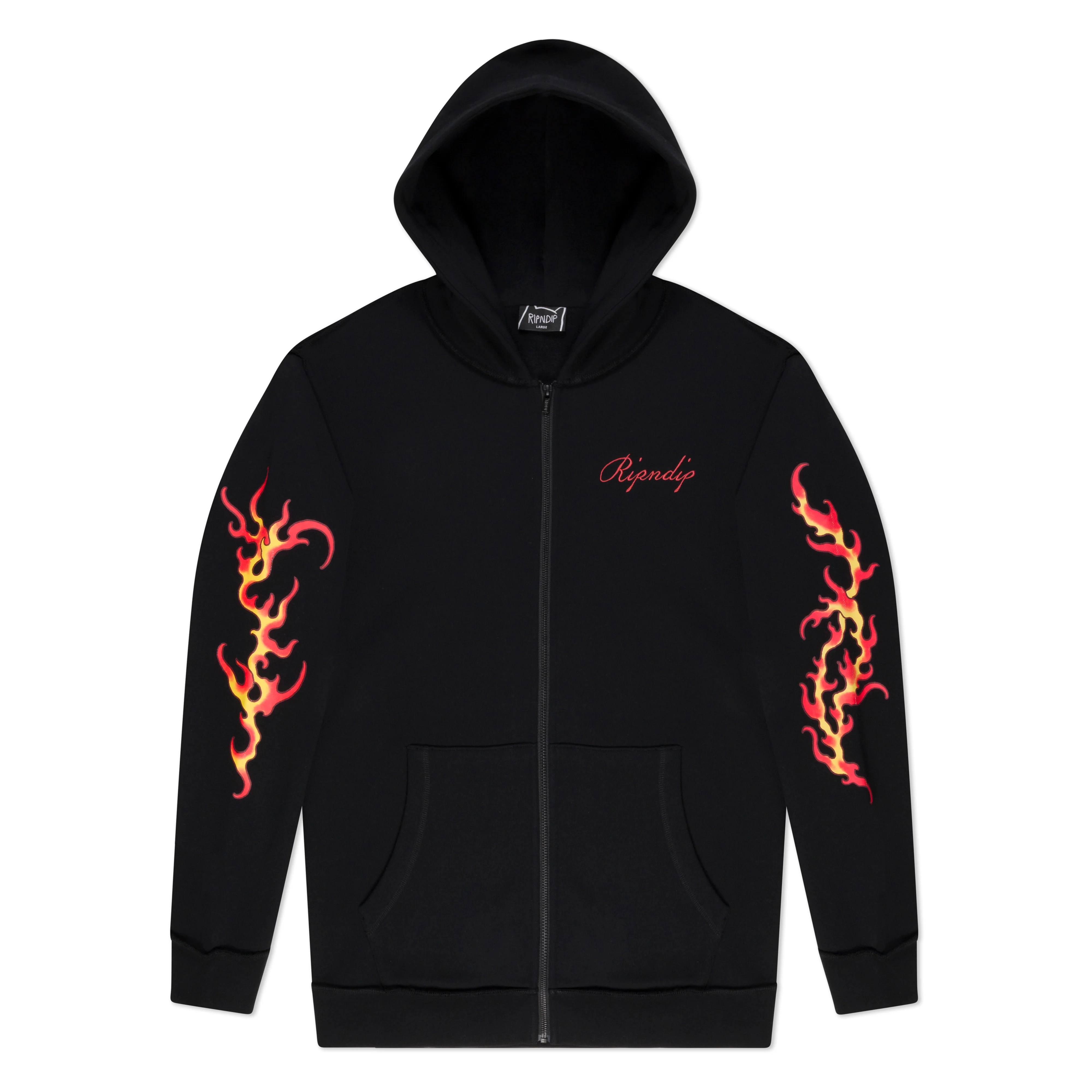 InkEd Zip-Up Hoodie (Black) - Image 4