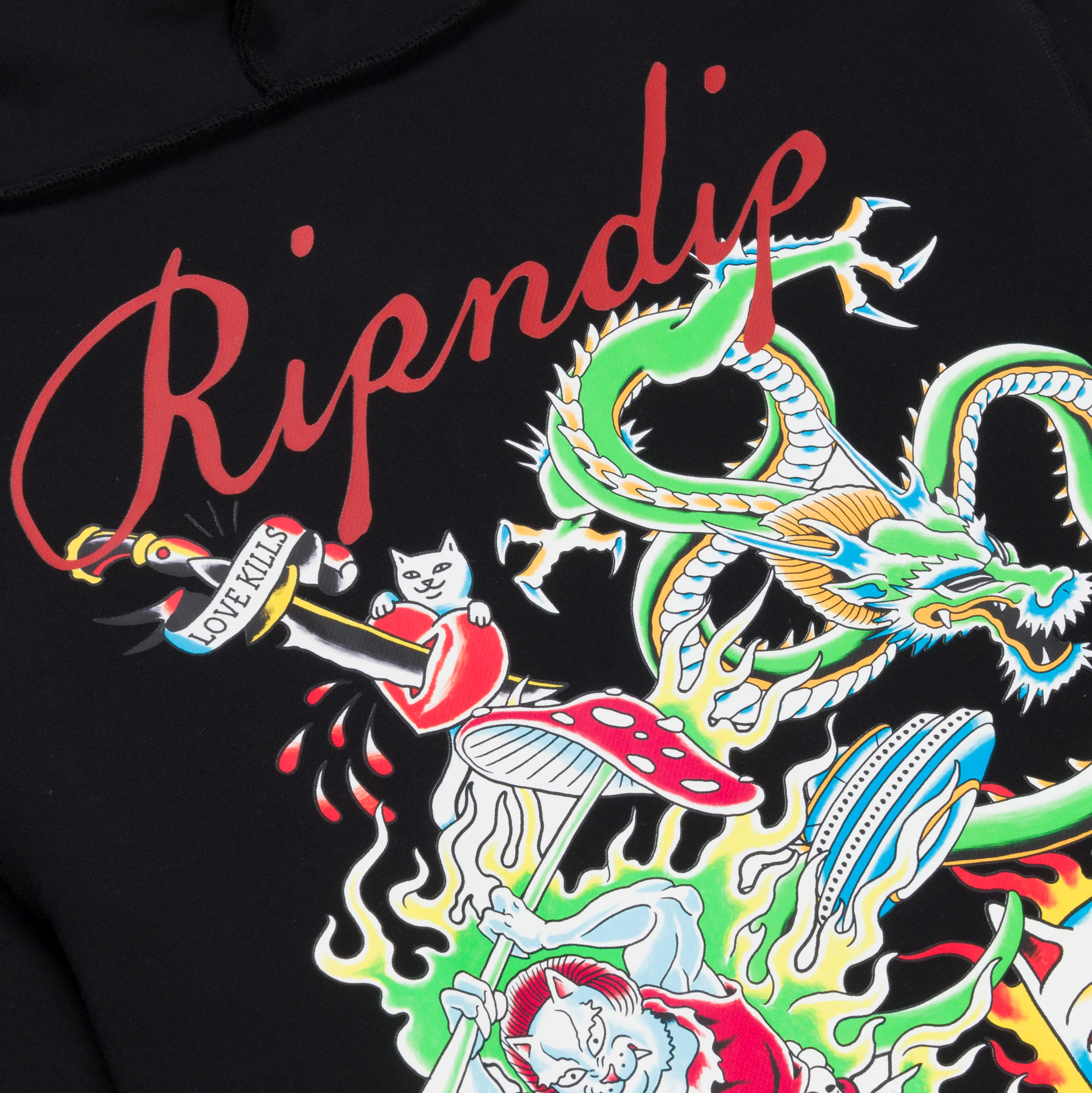 InkEd Zip-Up Hoodie (Black) - Image 5