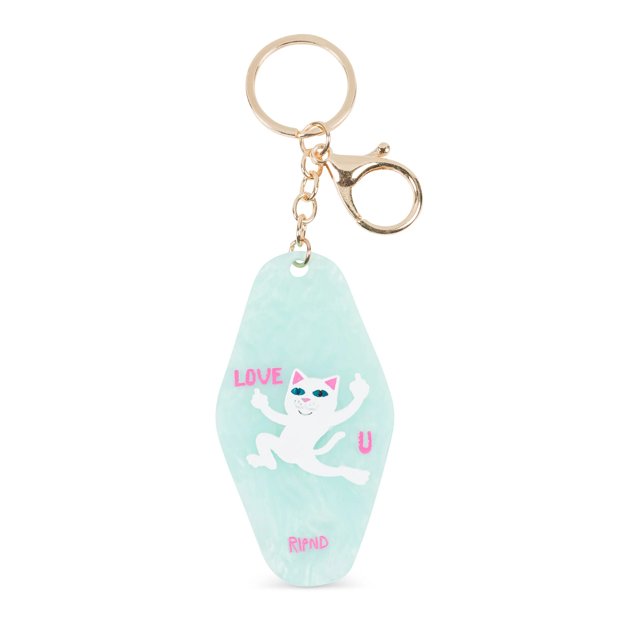 Love U Keychain (Light Blue)
