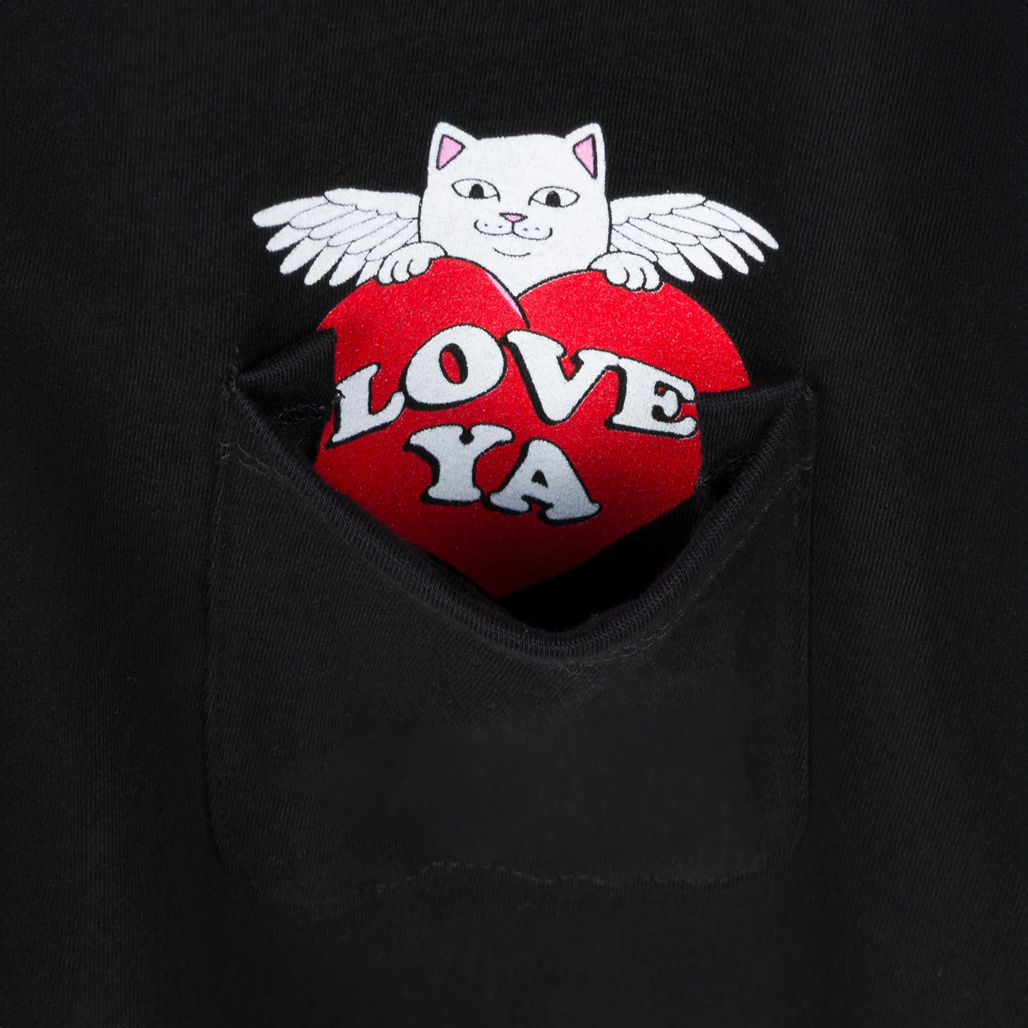 Love Ya Pocket Tee (Black) - Image 2