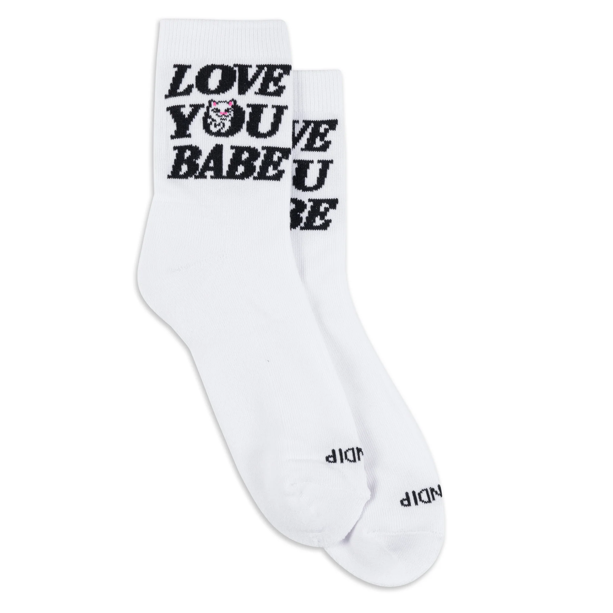 Love You Mid Socks (White)