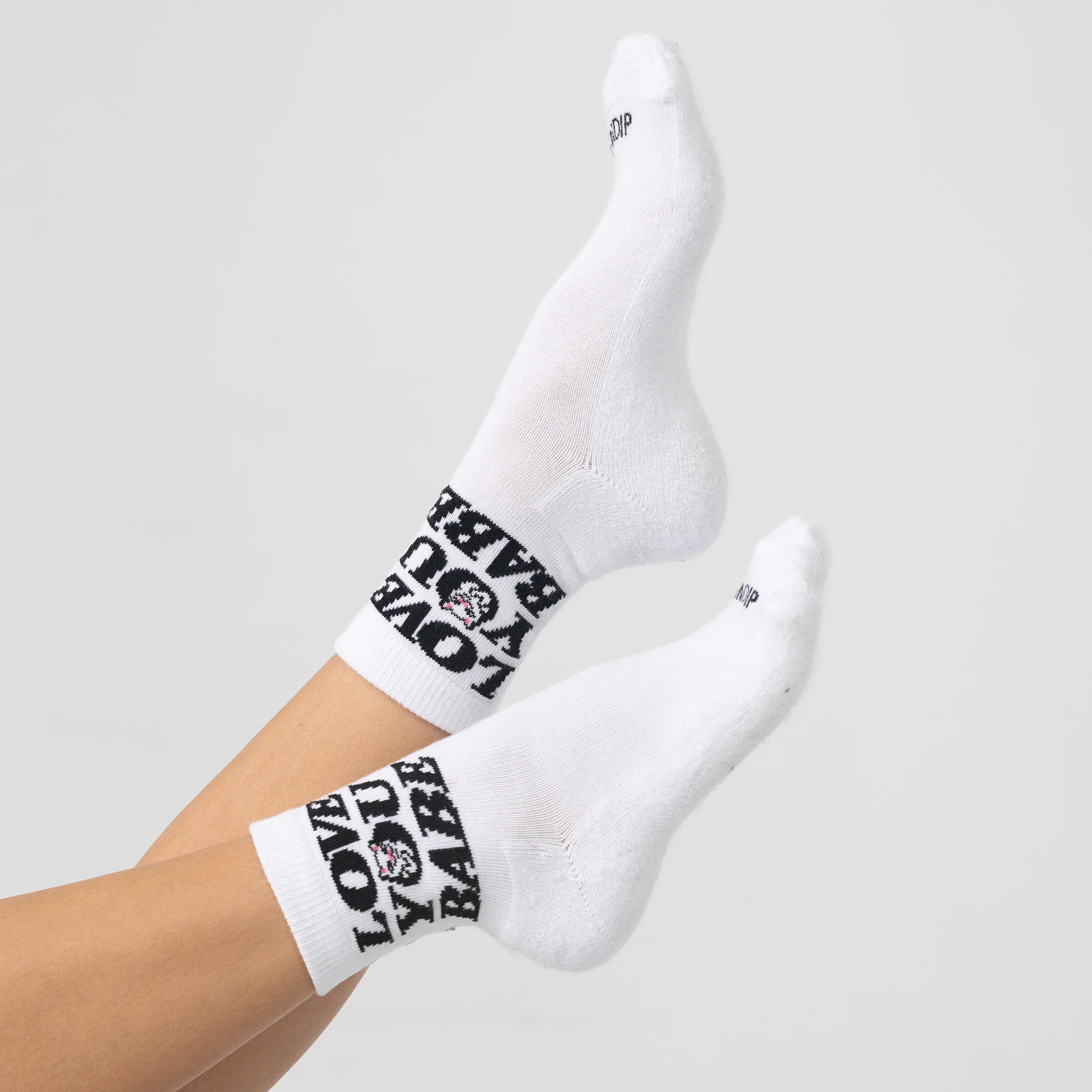 Love You Mid Socks (White) - Image 2