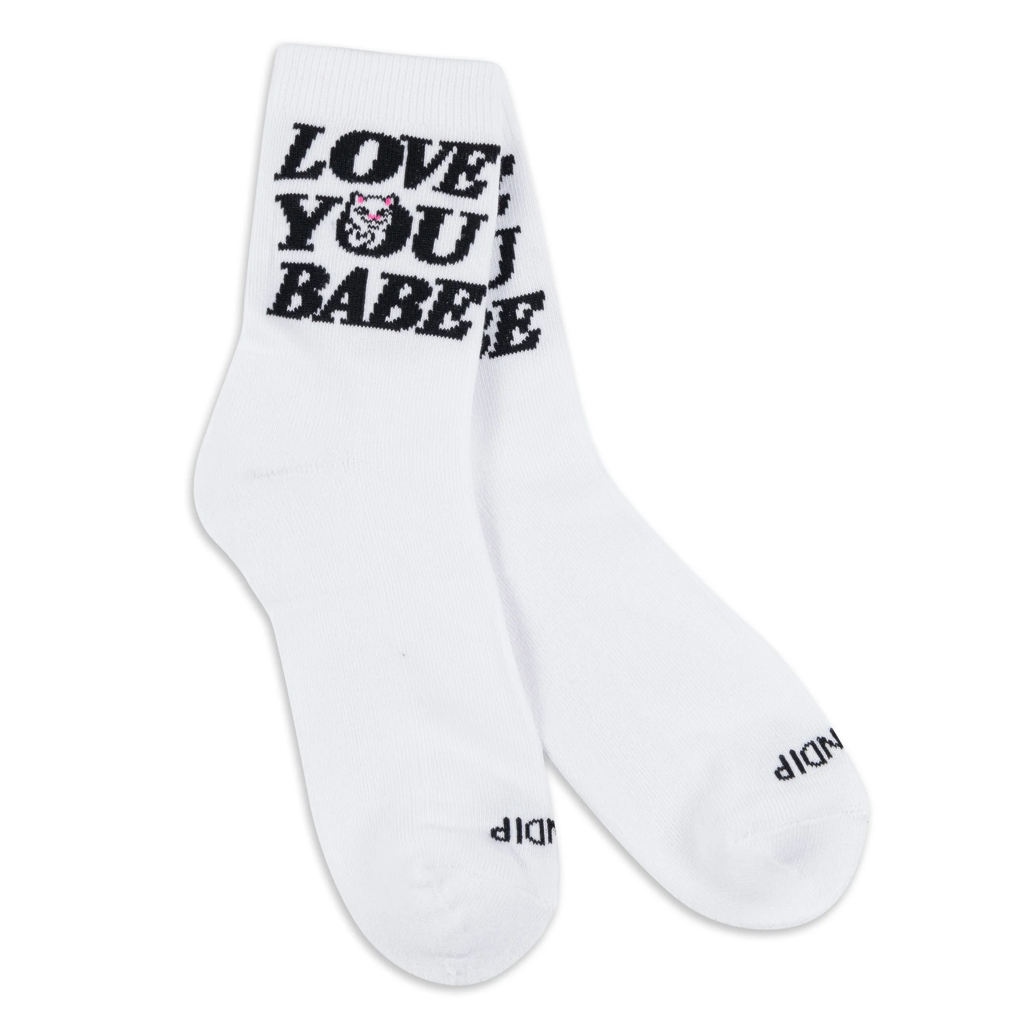 Love You Mid Socks (White) - Image 3