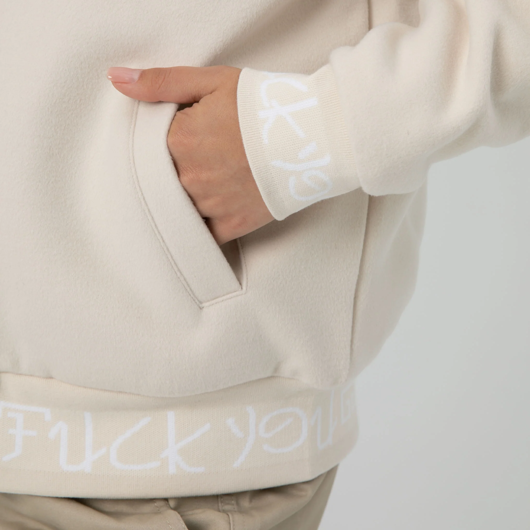 Lucky Nerm Varsity Jacket (Cream) - Image 5