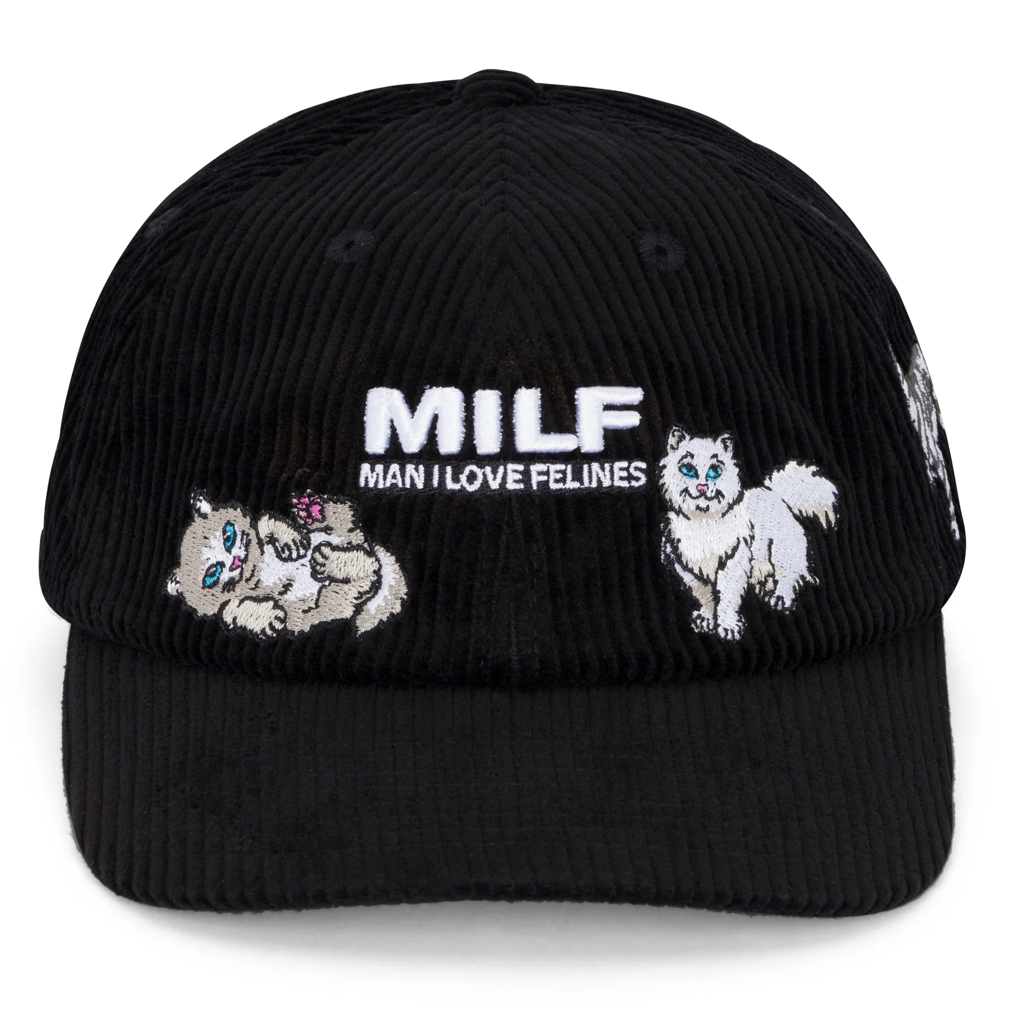 Man I Love Felines Strapback (Black) - Image 3
