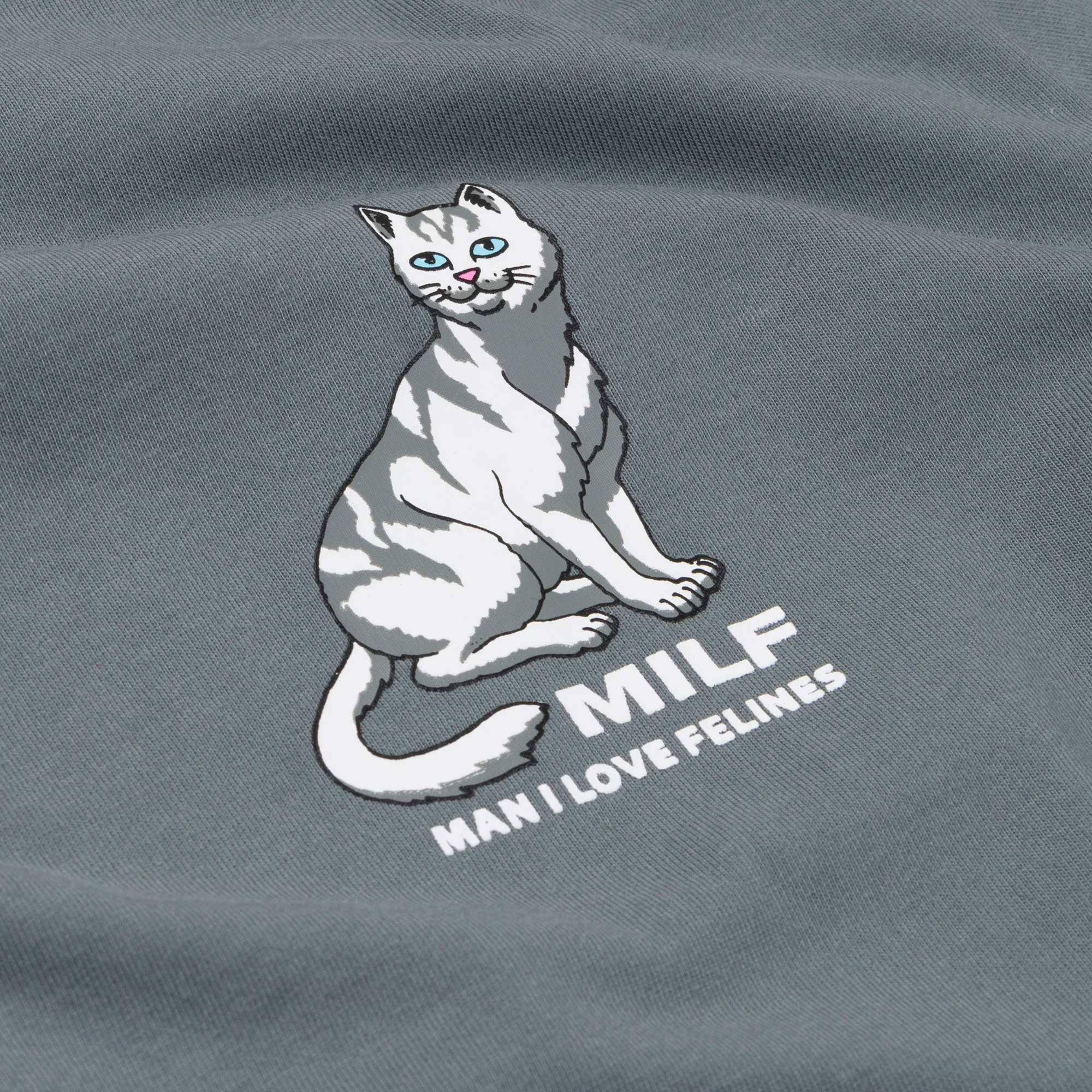 Man I Love Felines Tee (Charcoal) - Image 3