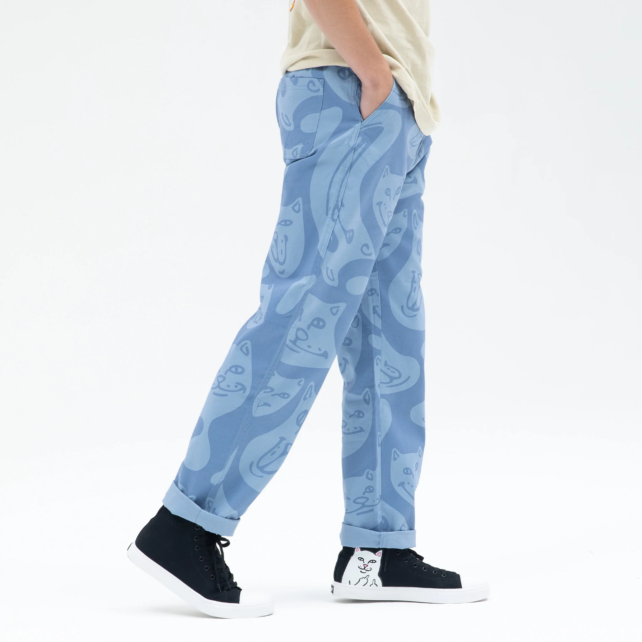 Many Faces Cotton Twill Pants (Slate) - Image 2
