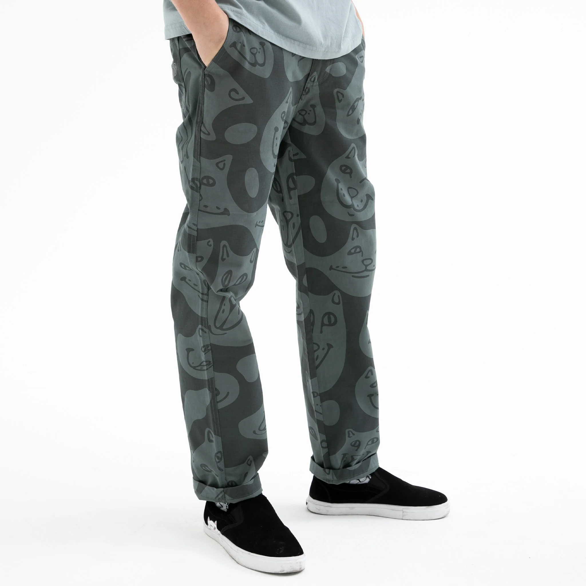 Many Faces Twill Pants (Charcoal) - Image 2