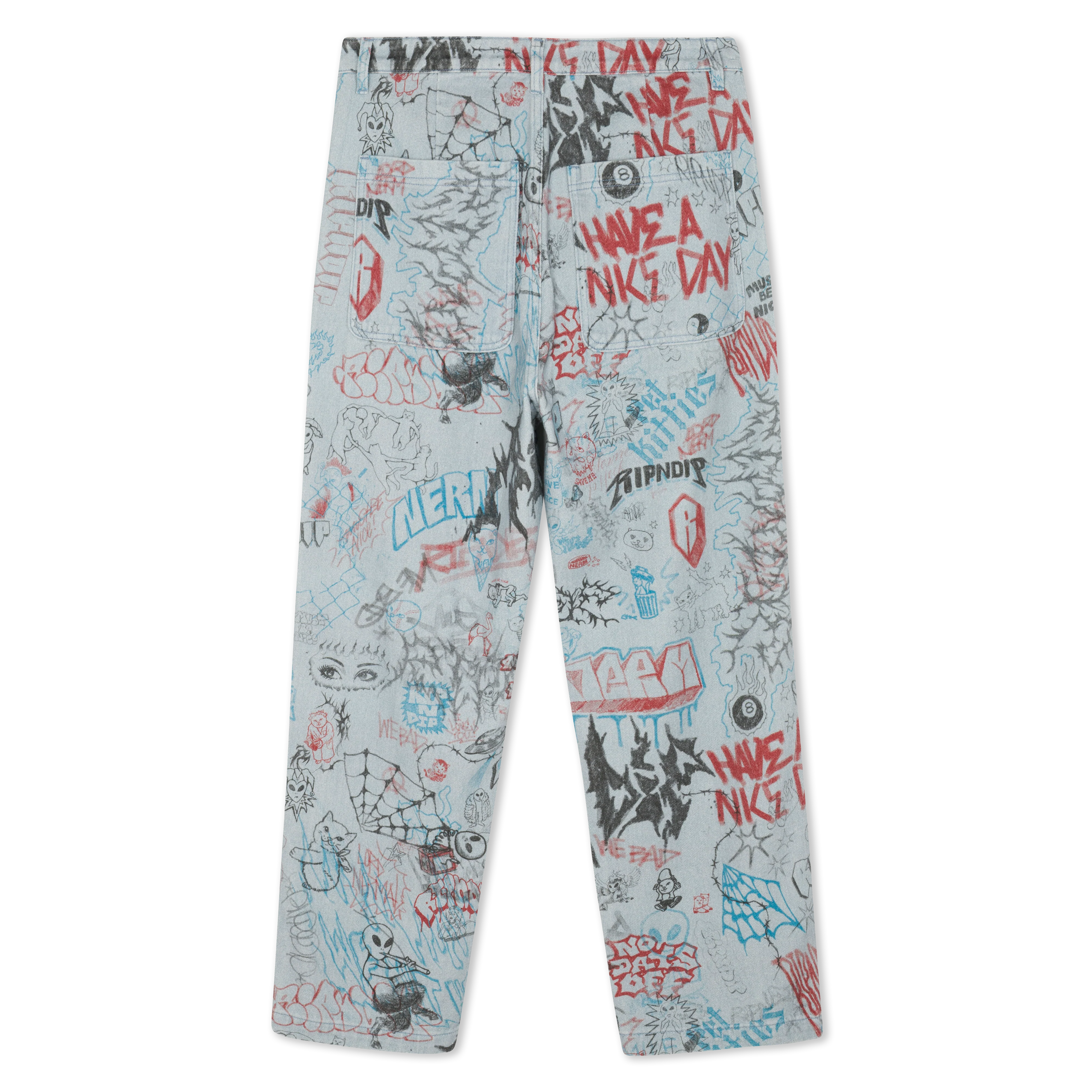 Marker Wide Fit Pants (Light Wash Denim) - Image 5