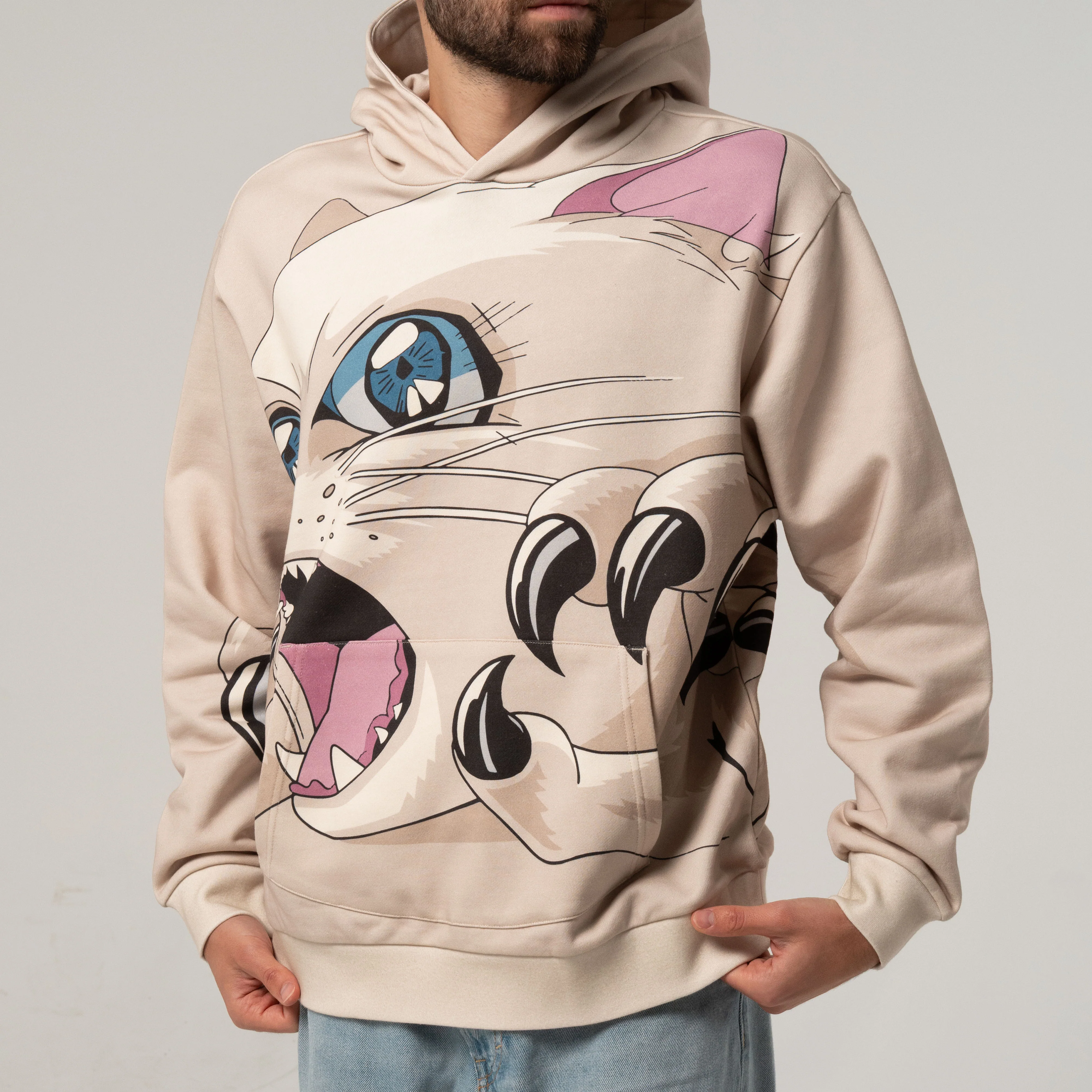 Metal Claw Hoodie (Bone) - Image 3