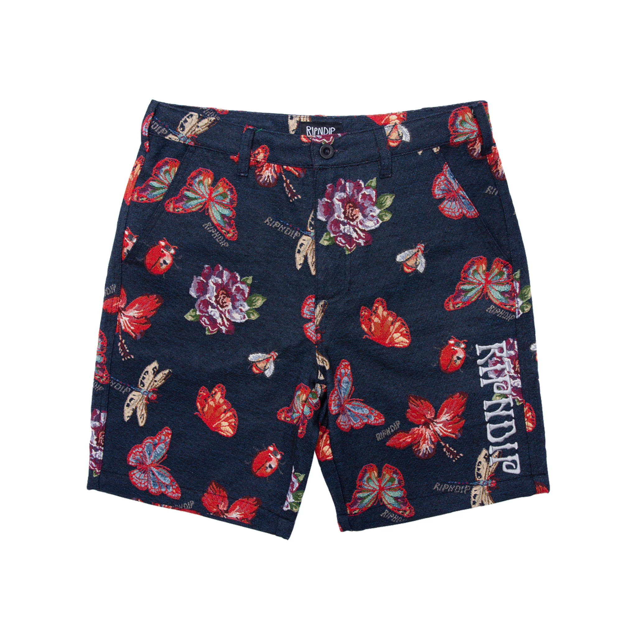 Monarch Butterfly Shorts (Black)