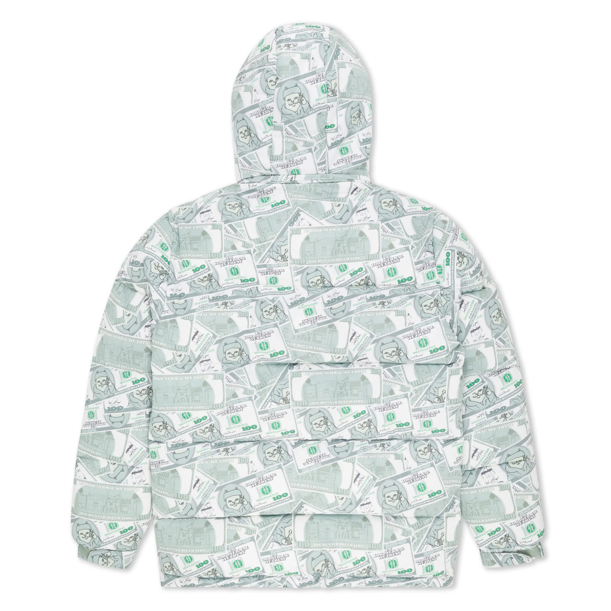 Moneybag Puffer Jacket (Olive) - Image 3