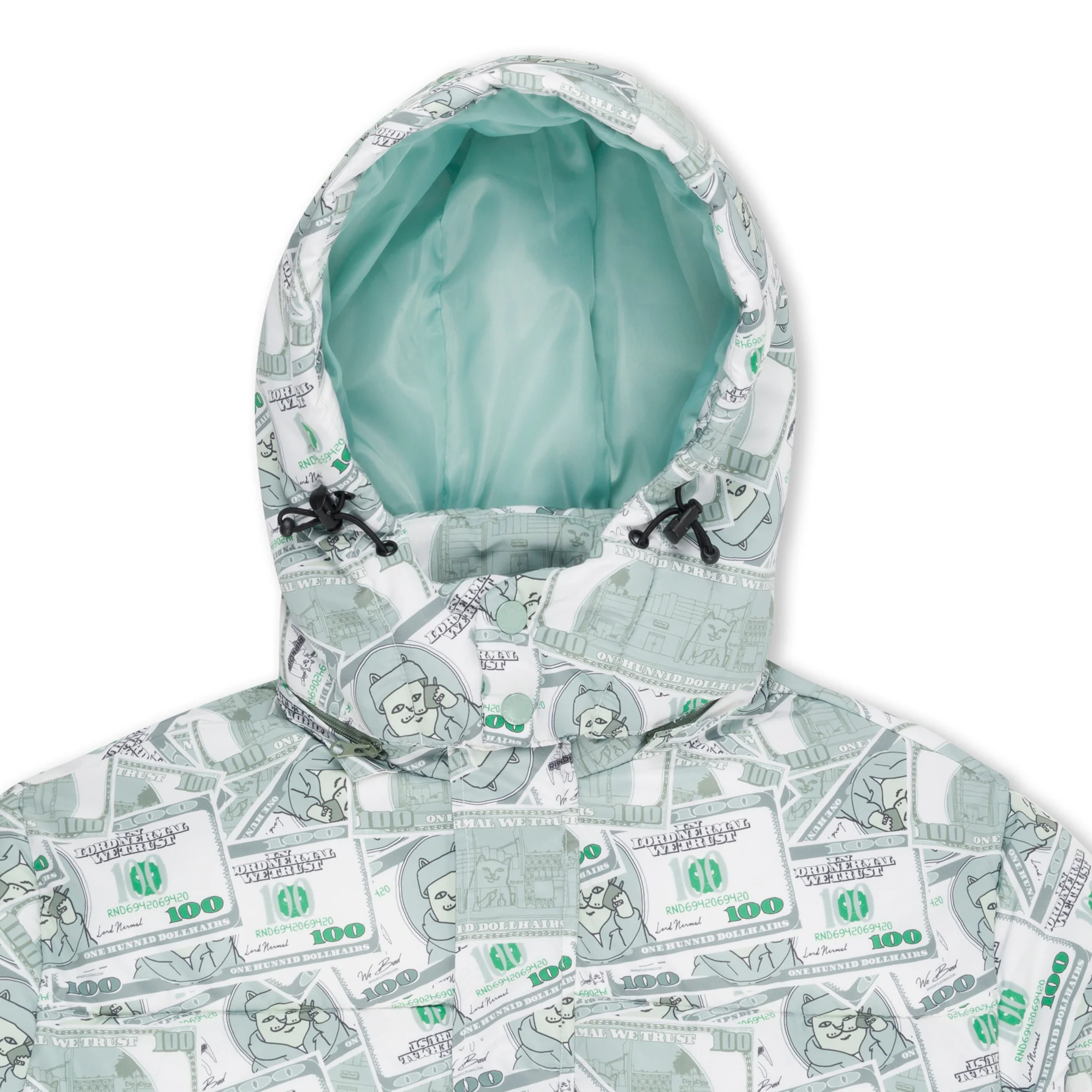 Moneybag Puffer Jacket (Olive) - Image 4