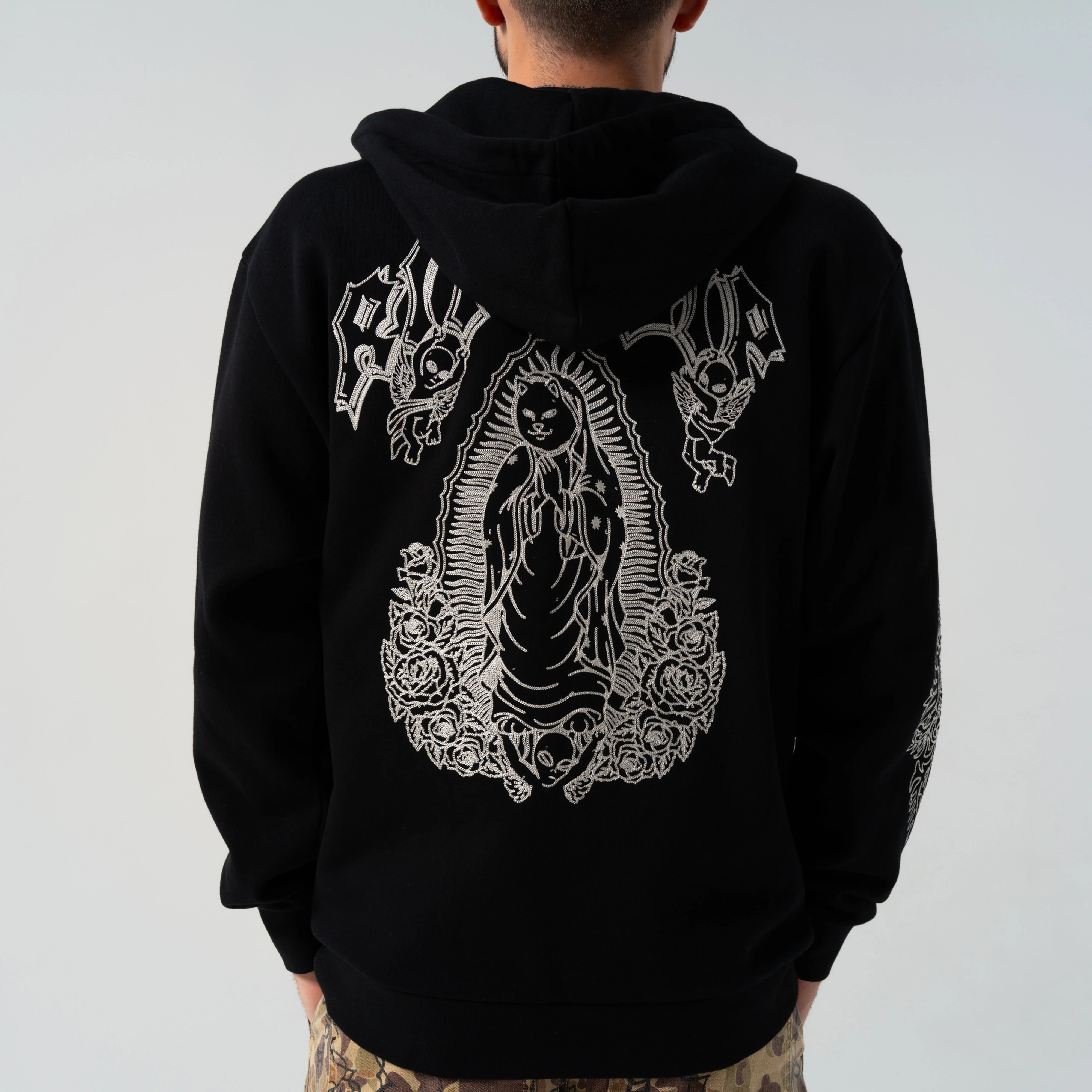 Mother Nerm Zip Up Hoodie (Black) - Image 2