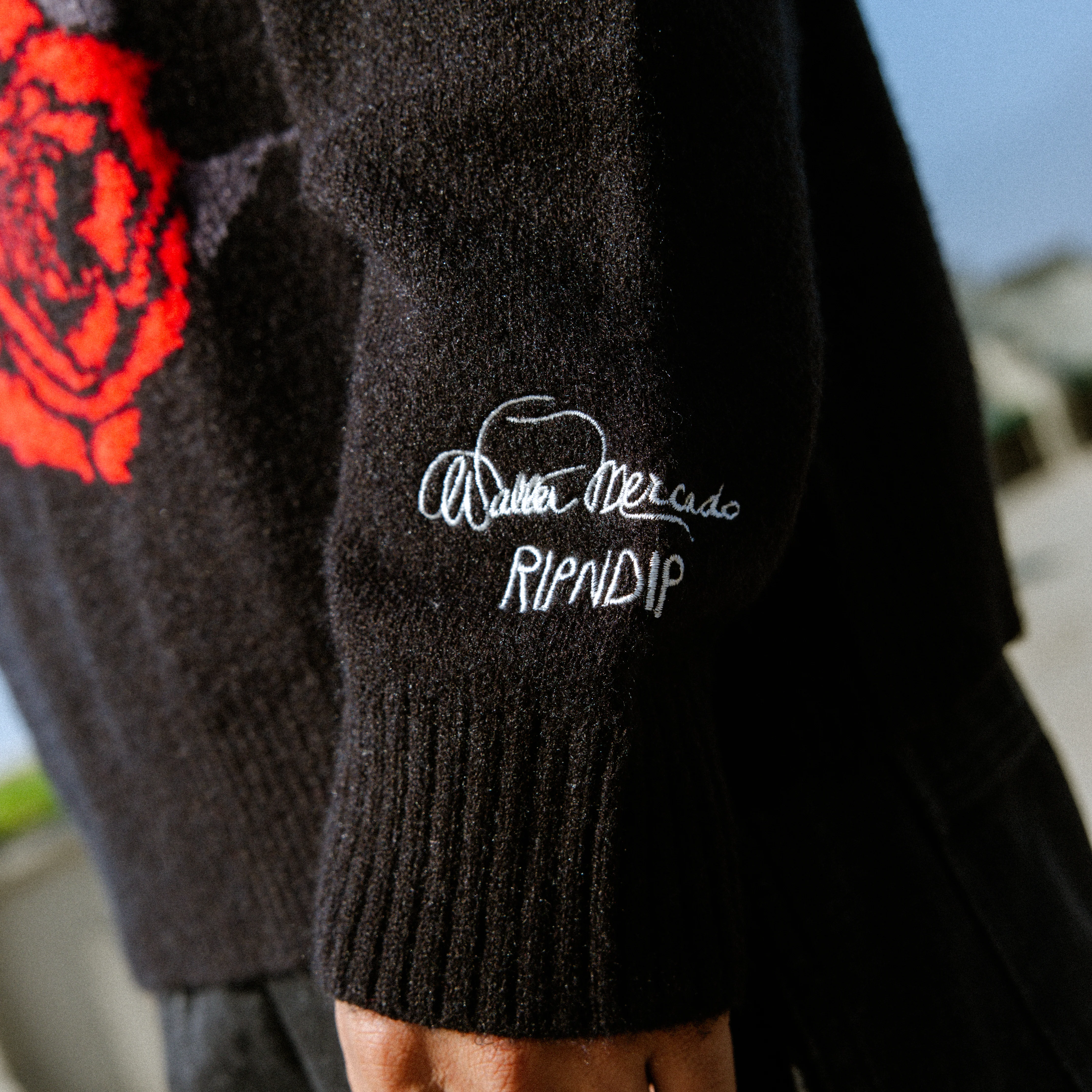 Muerte Knit Sweater (Black) - Image 3