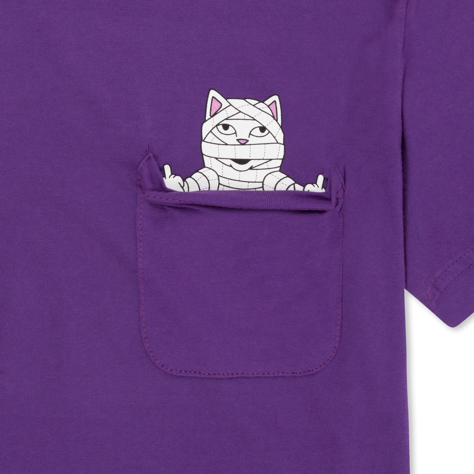 Mummy Lord Nermal Pocket Tee (Purple) - Image 2
