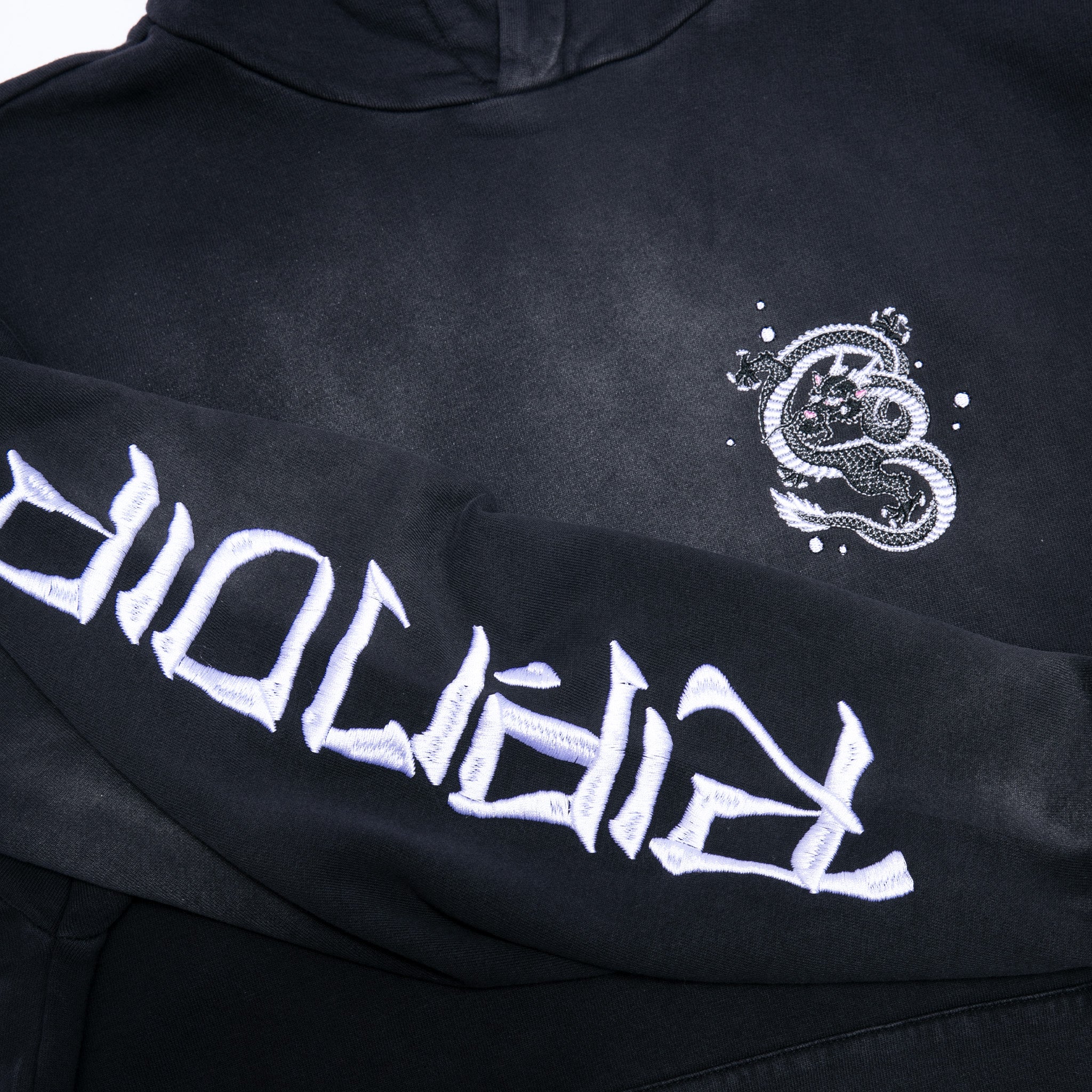 Mystic Jerm Hoodie (Black Faded Wash) - Image 6