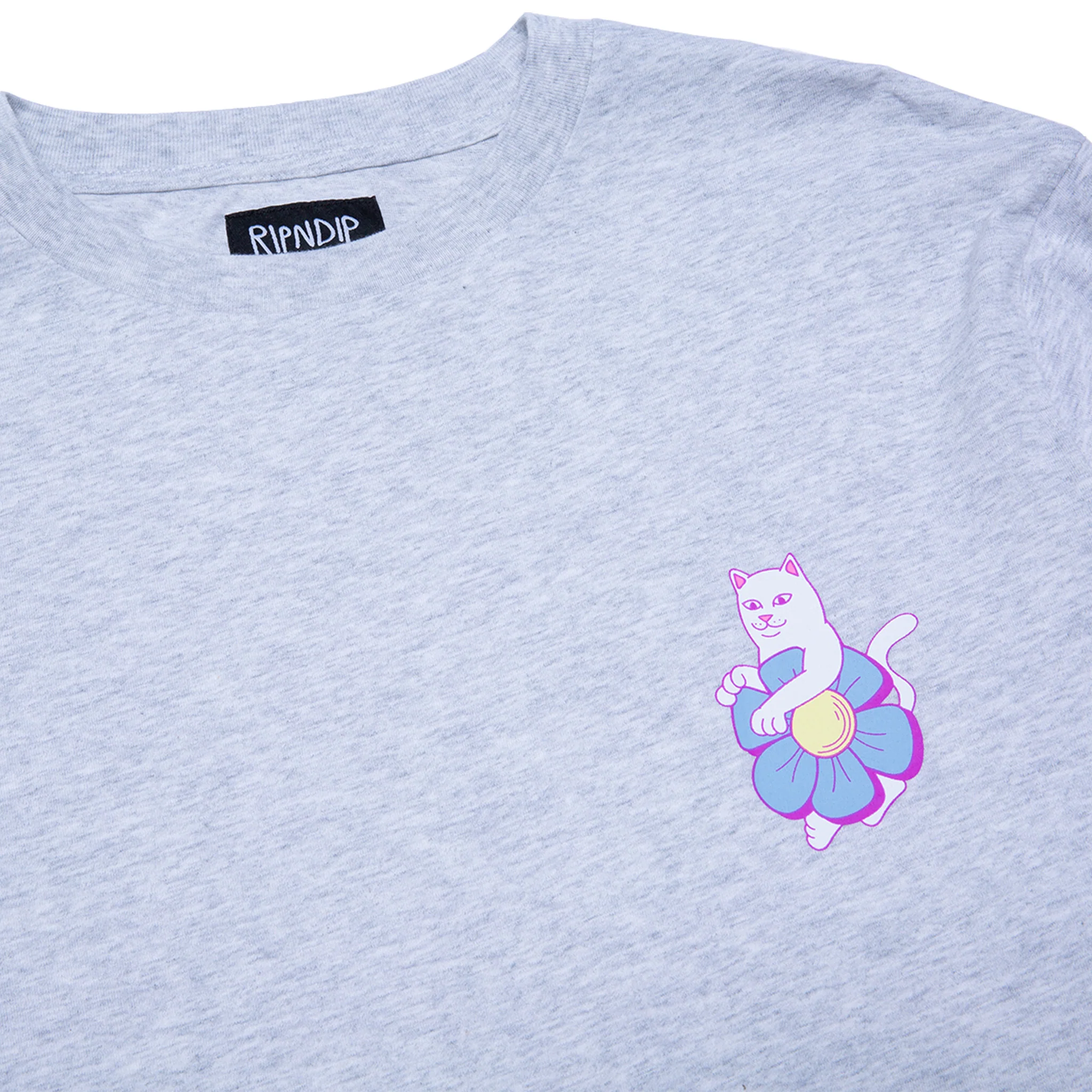 Nature Is Healing Double Sleeve Tee (Ash Heather/Pink) - Image 7
