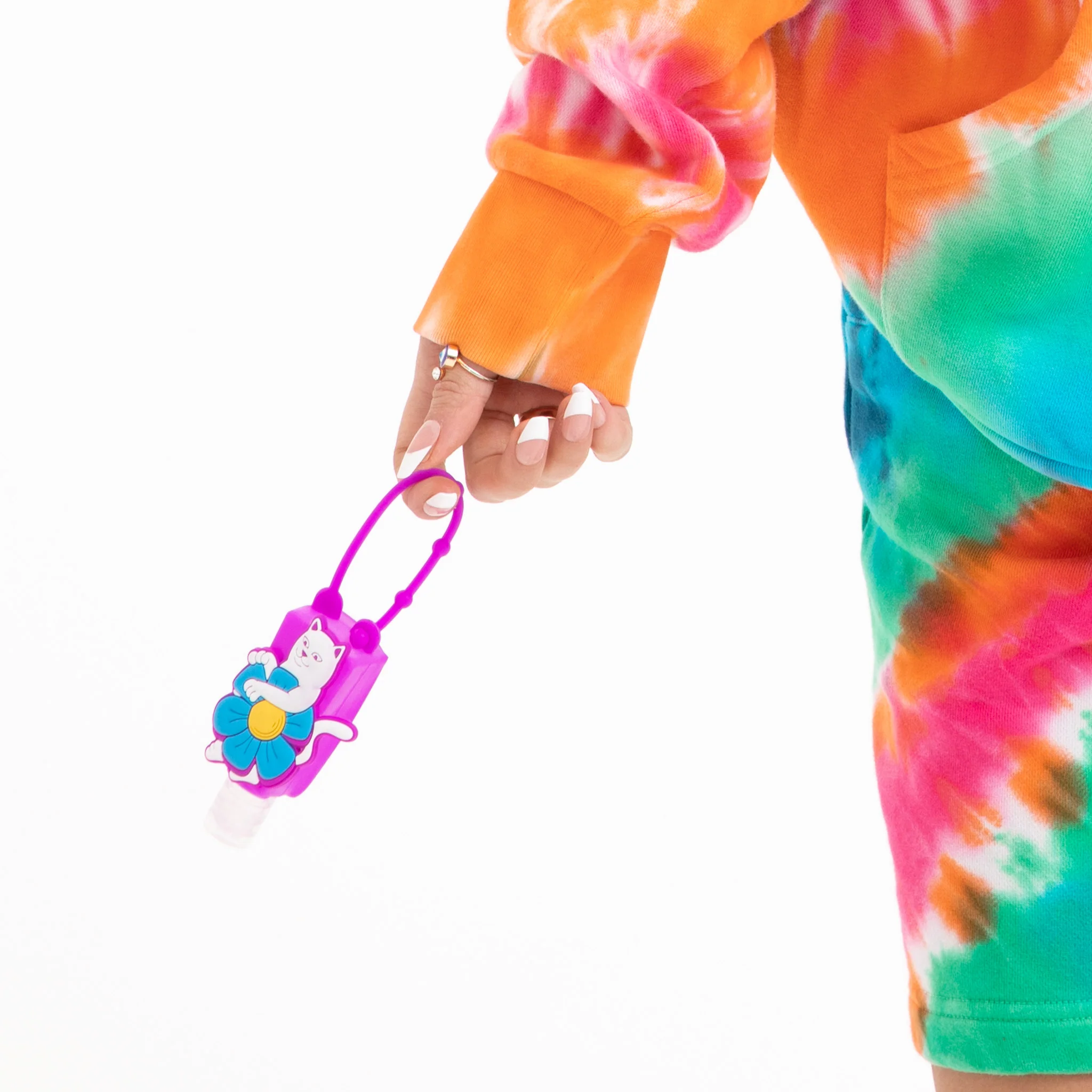 Nature Is Healing Sanitizer Keychain (Purple) - Image 2