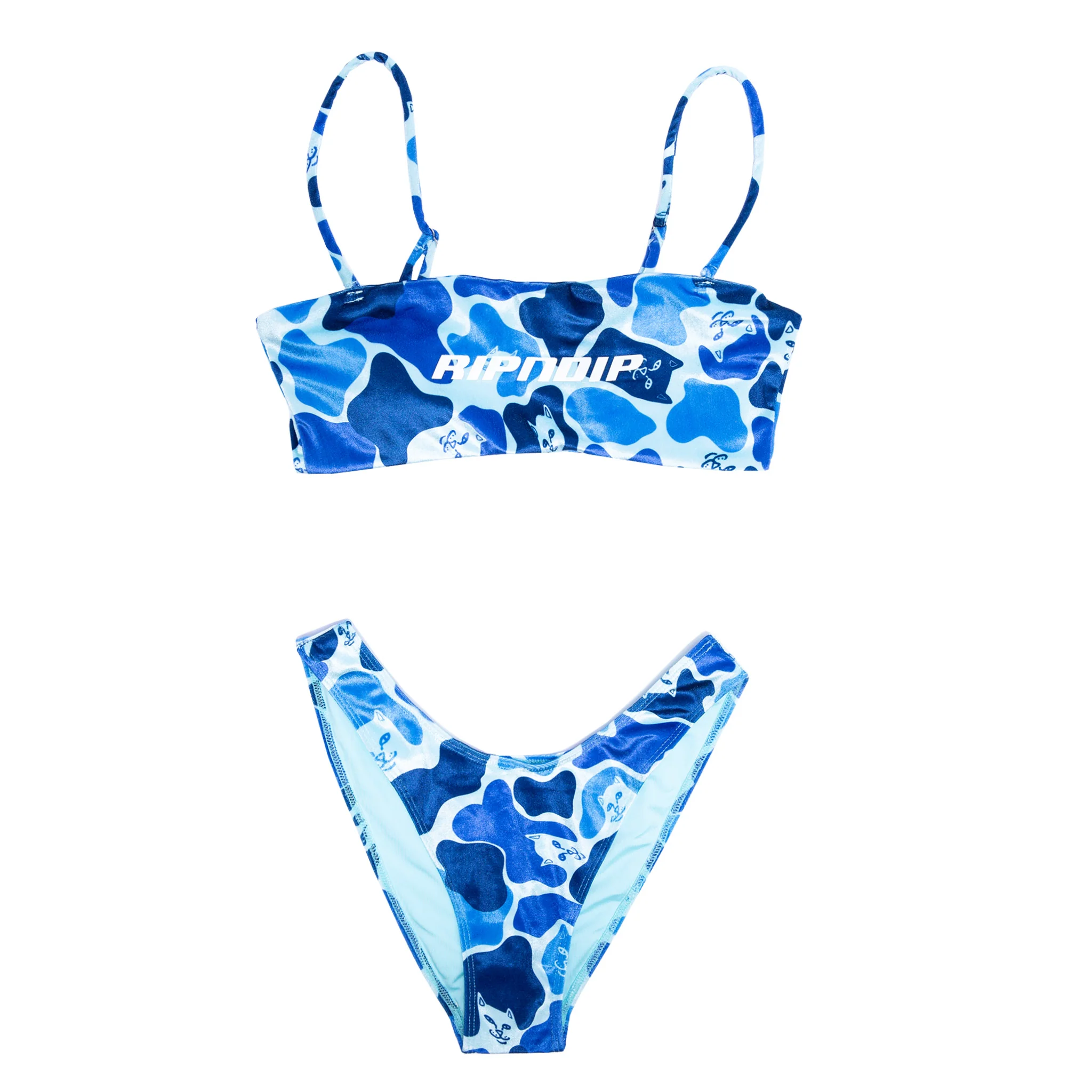 Nerm Camo Bikini Top (Blue Camo) - Image 3