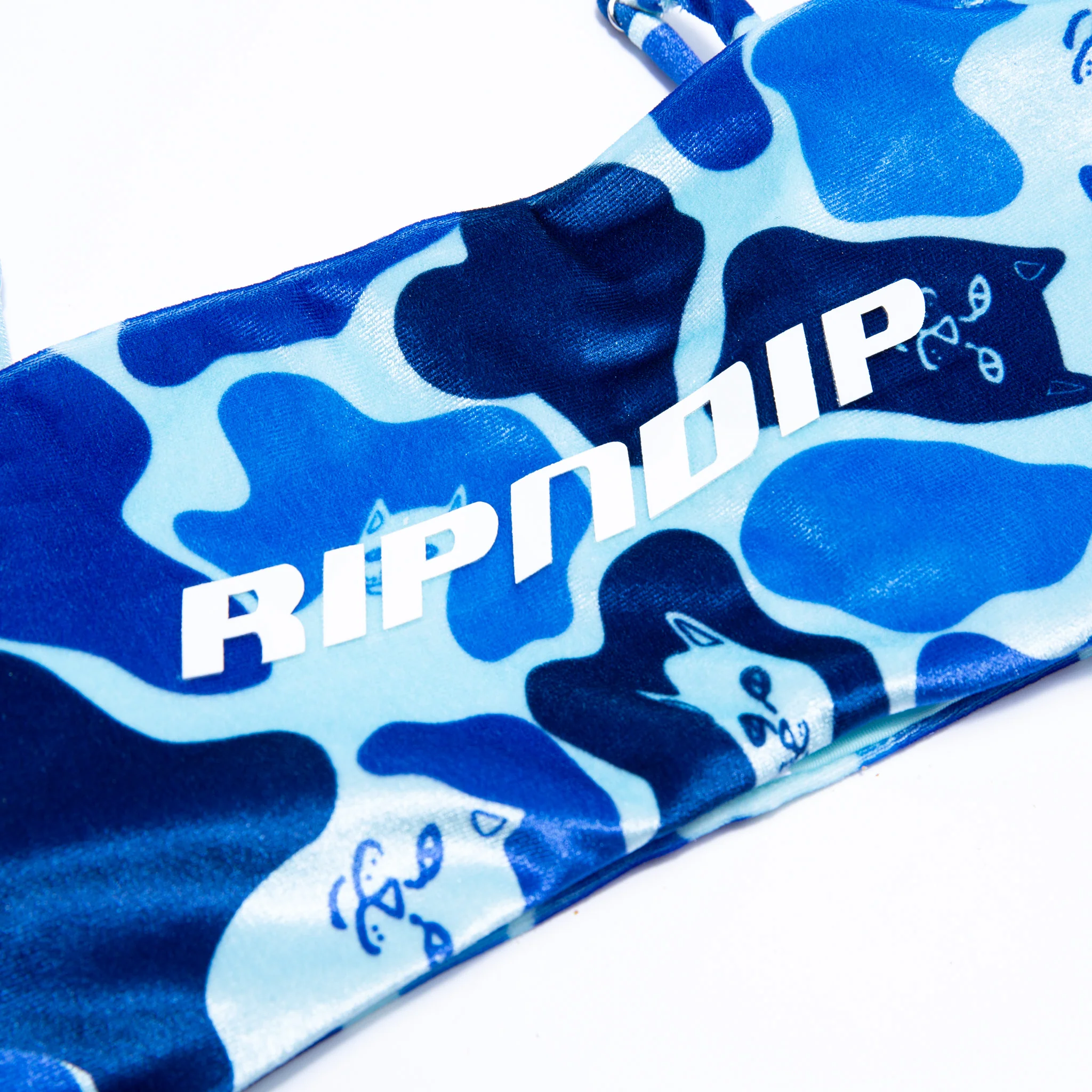 Nerm Camo Bikini Top (Blue Camo) - Image 4