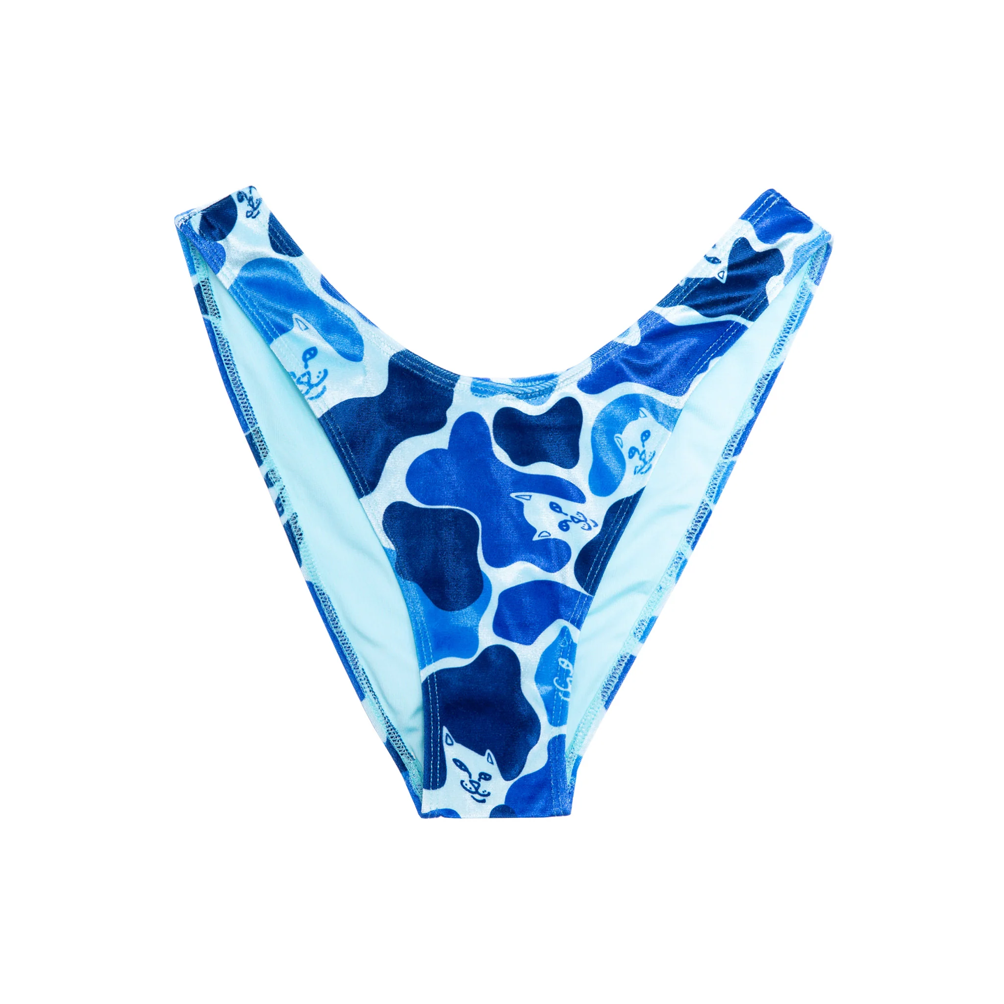 Nerm Camo Cheeky Bikini Bottom (Blue Camo)
