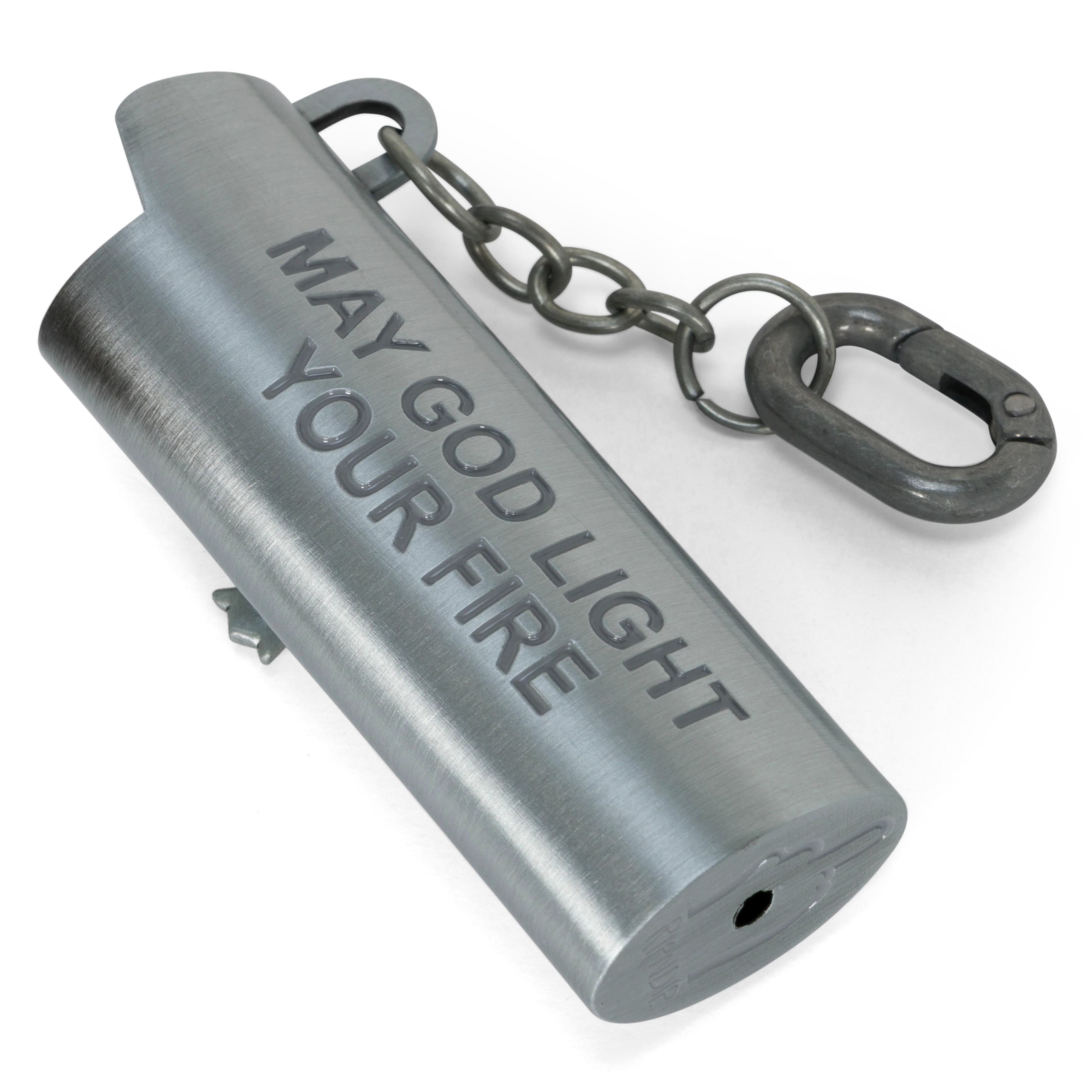 Nerm Cross Lighter Keychain (Silver) - Image 5