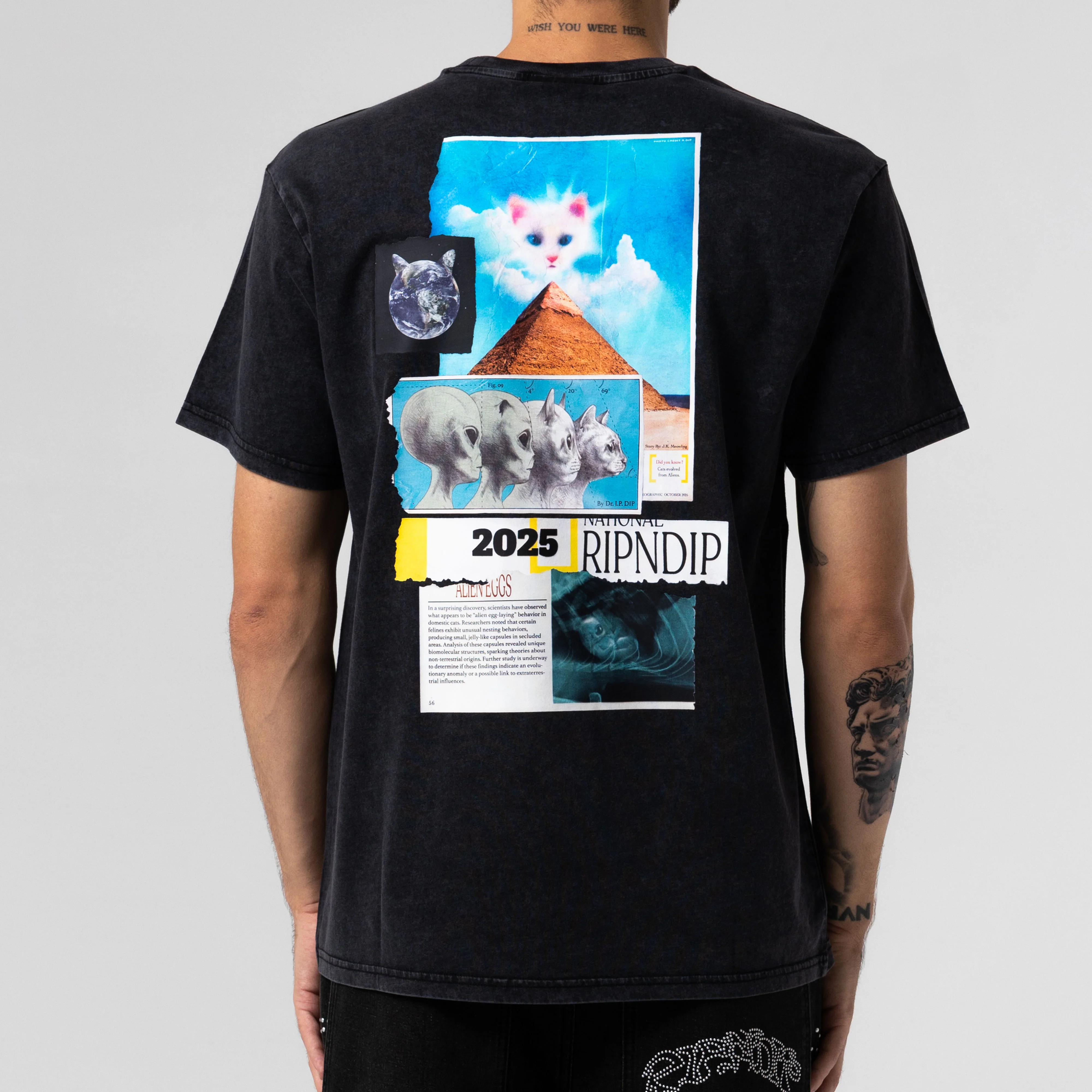 Nerm Geo Tee (Black Vintage Wash) - Image 3