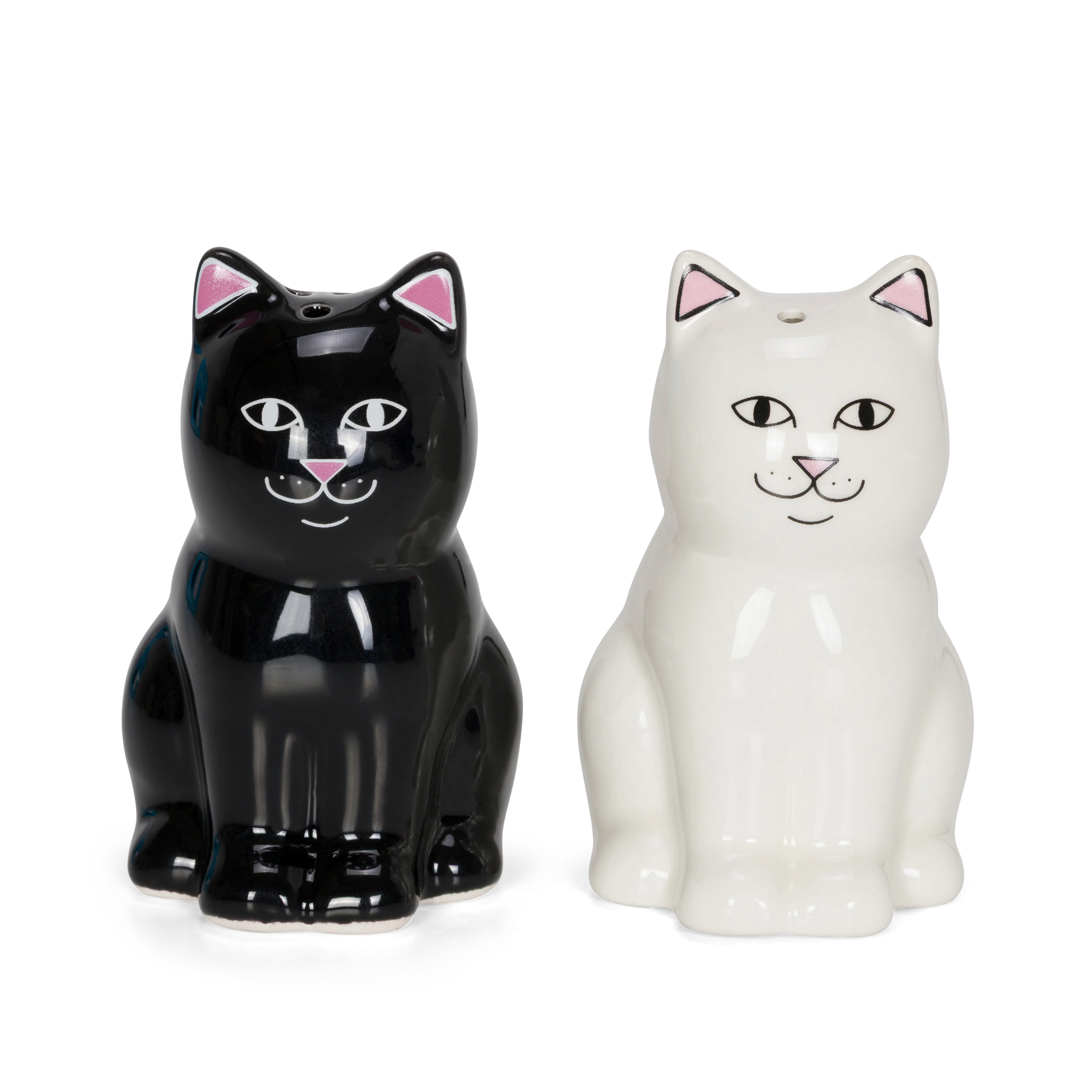 Nerm Jerm Ceramic Salt / Pepper Shakers (White / Black)