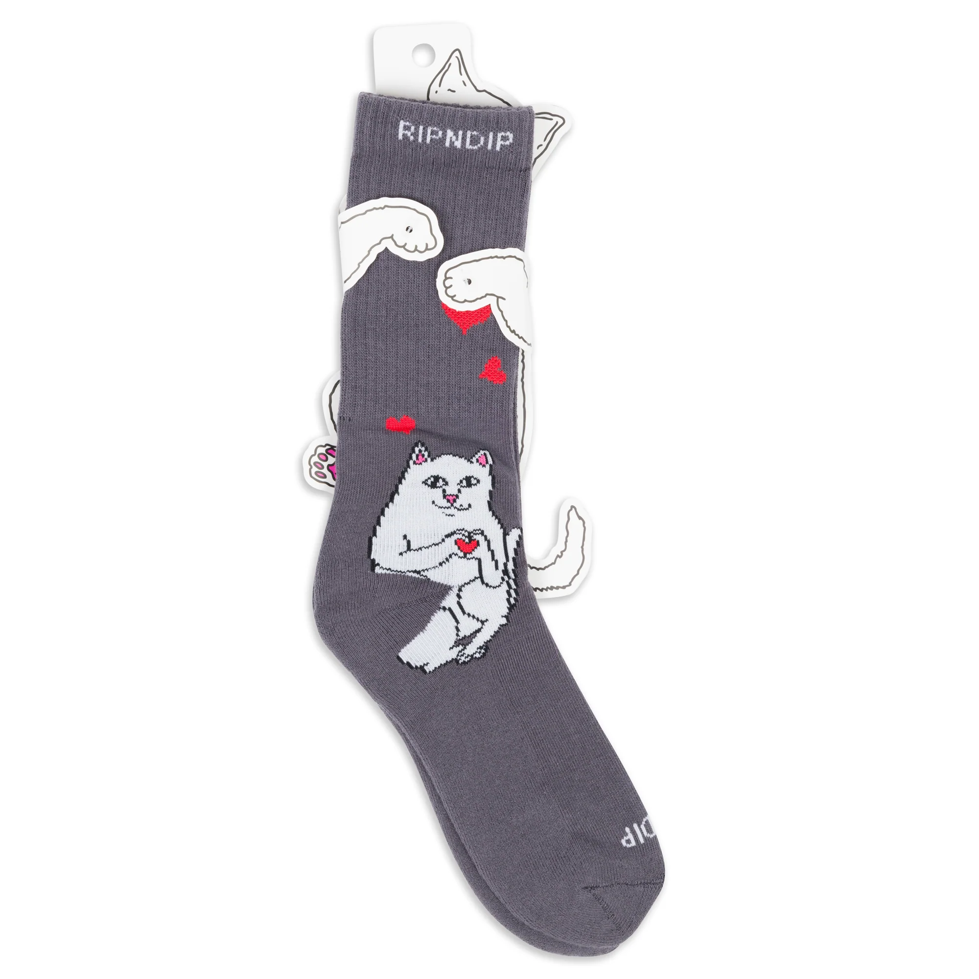Nermal Loves Socks (Charcoal) - Image 3