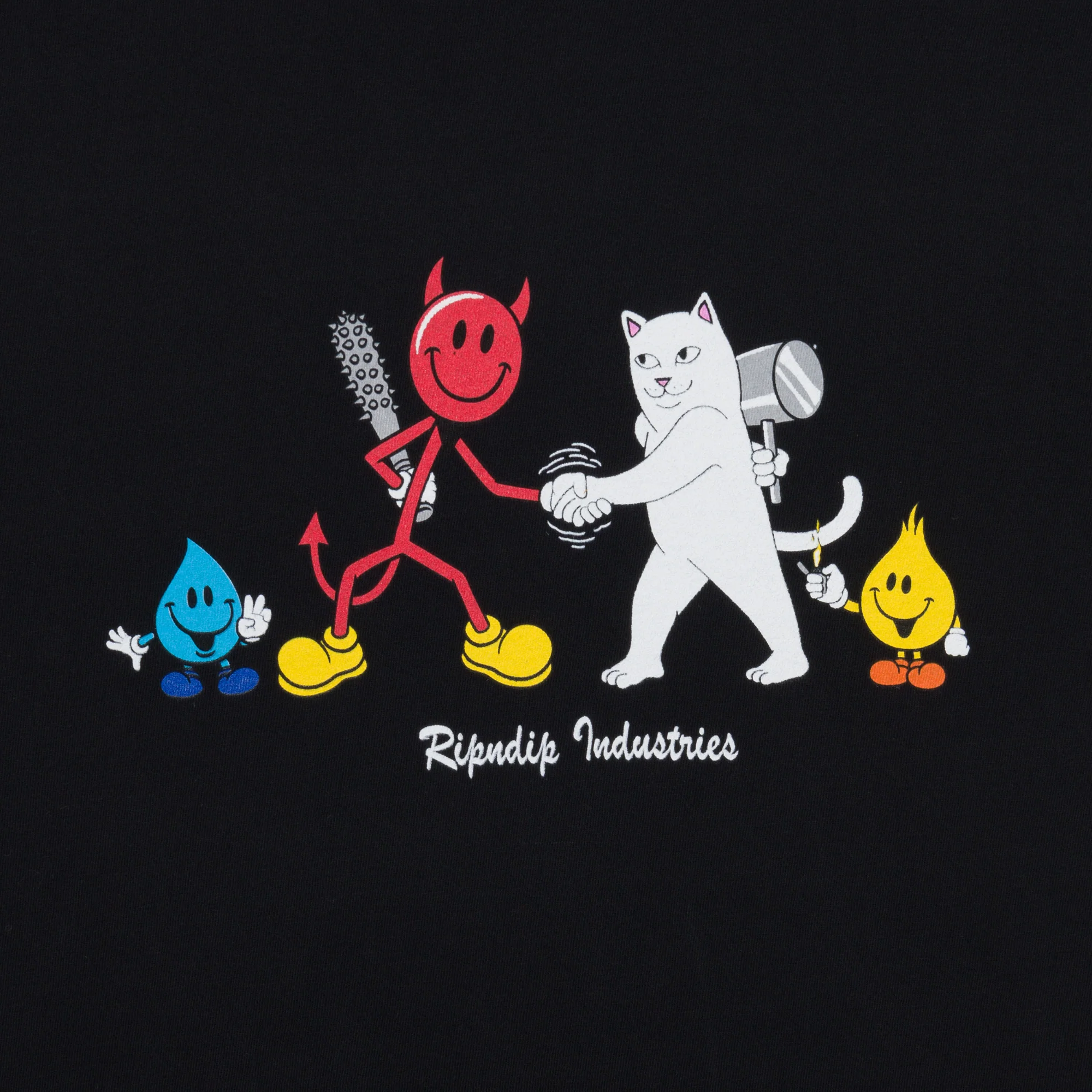 Nerm Vs Devilman Tee (Vintage Black) - Image 3