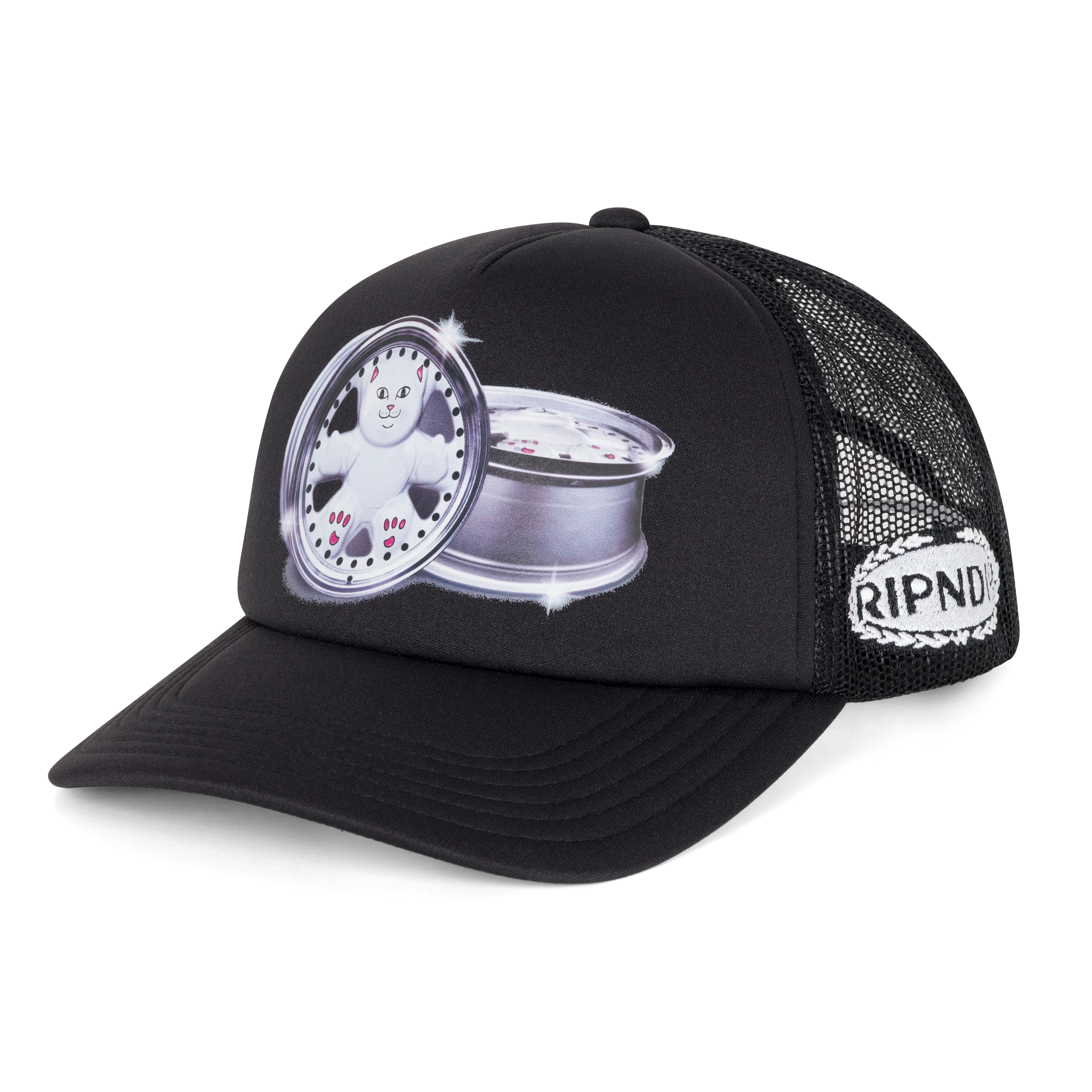 Nerm Wheels Trucker Hat (Black) - Image 3