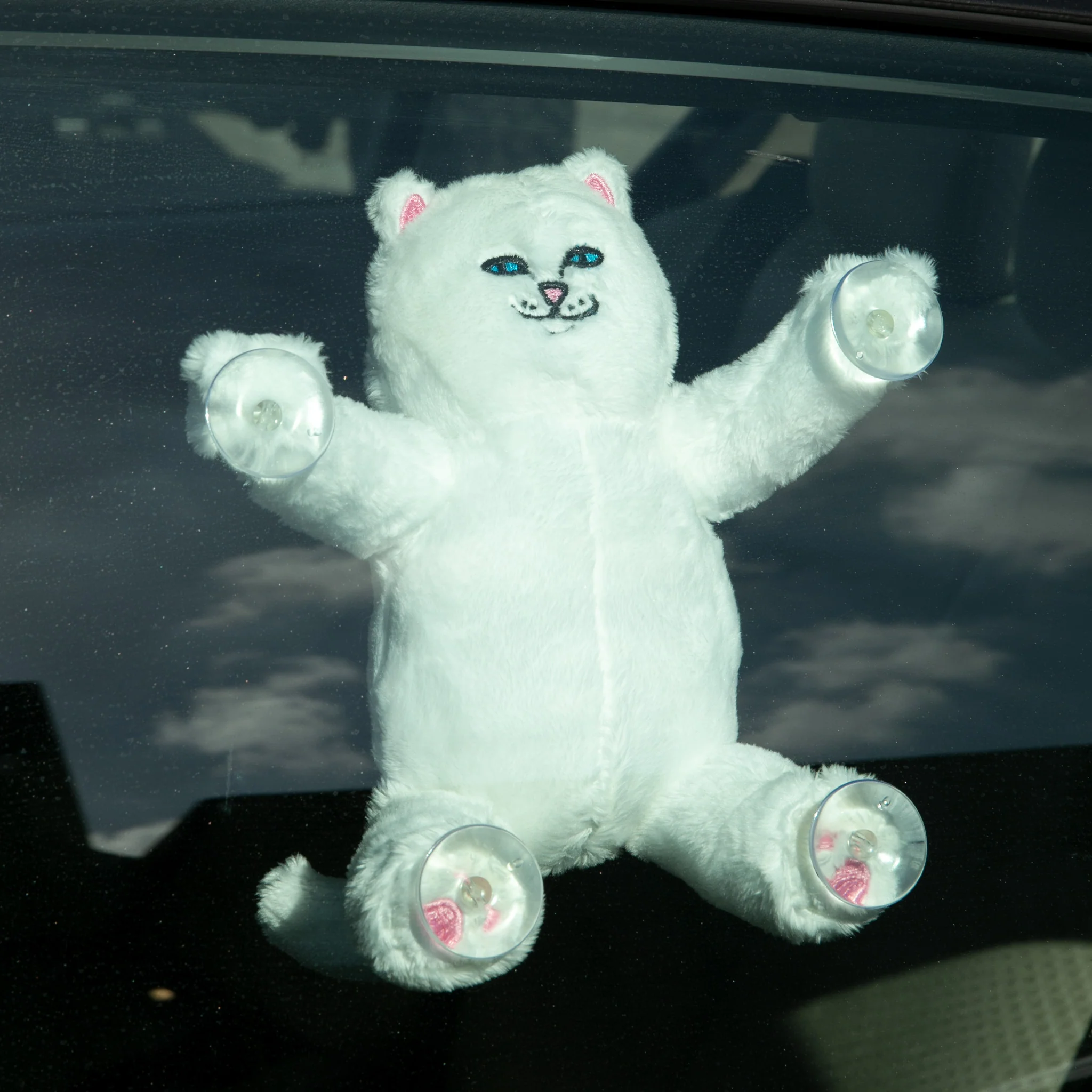 Nerm Window Plush Suction Cup Plush Doll (White) - Image 2
