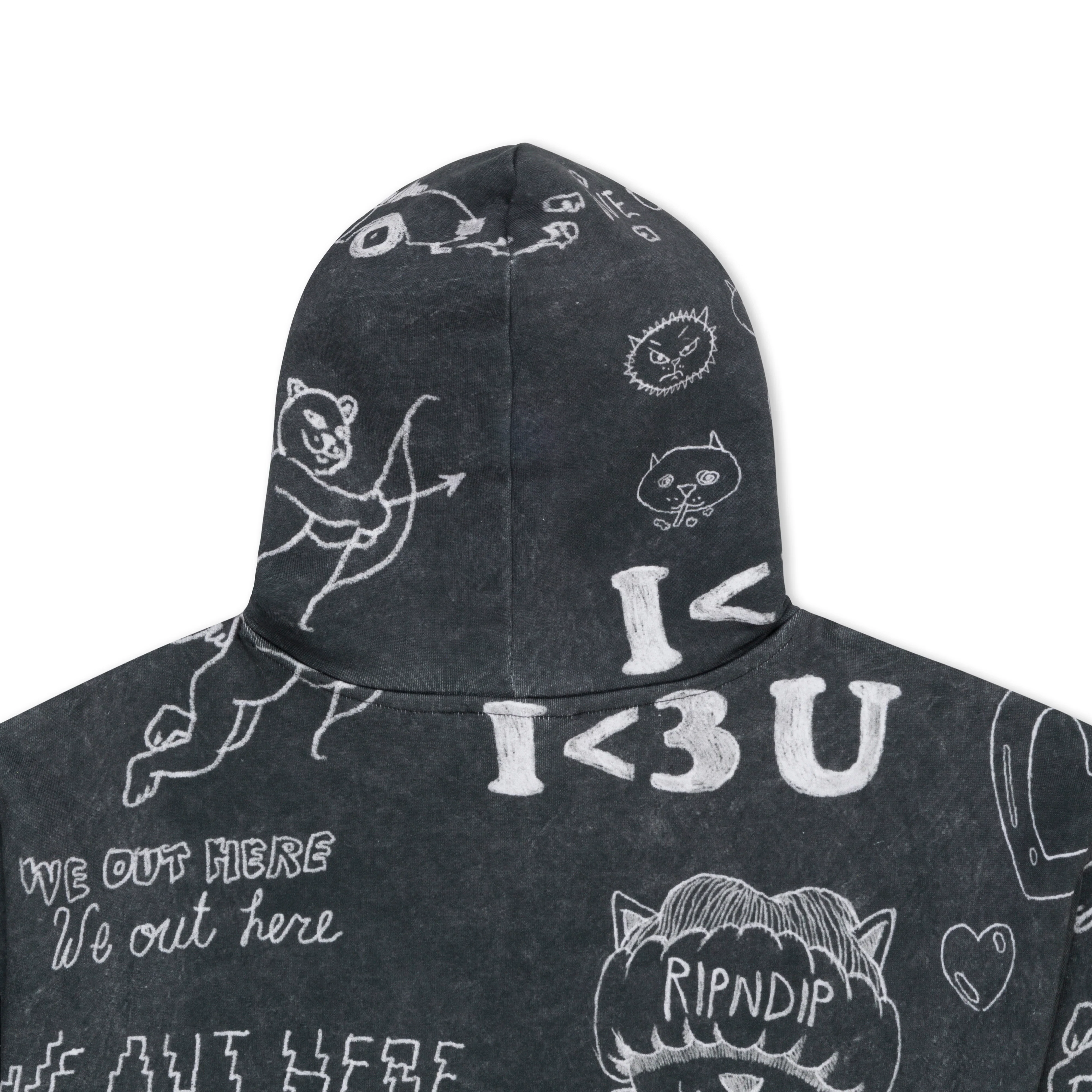 Nermal Domination Hoodie (Black Vintage) - Image 4