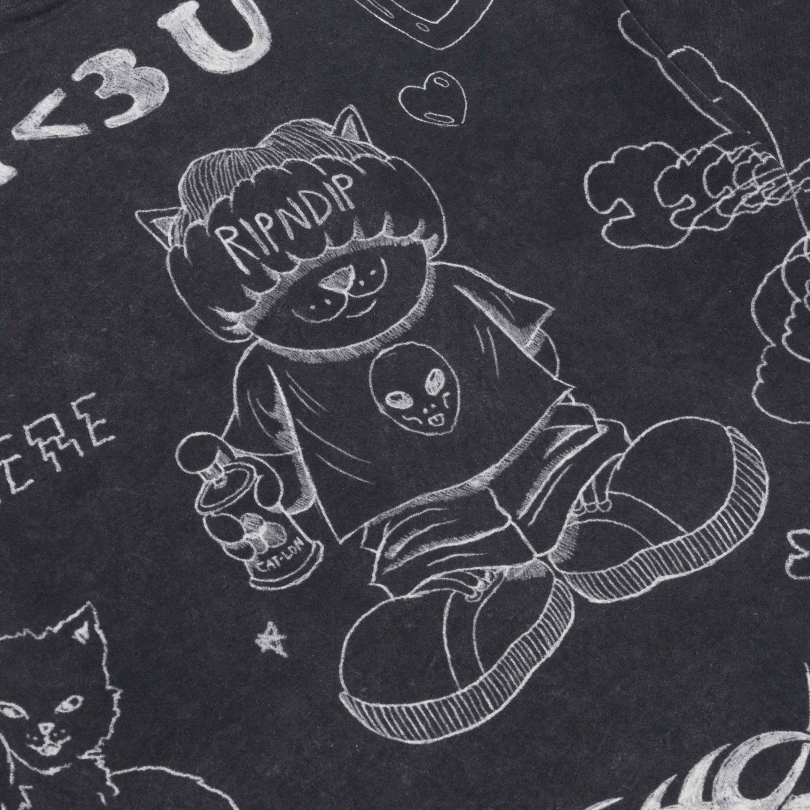 Nermal Domination Tee (Black Wash) - Image 5
