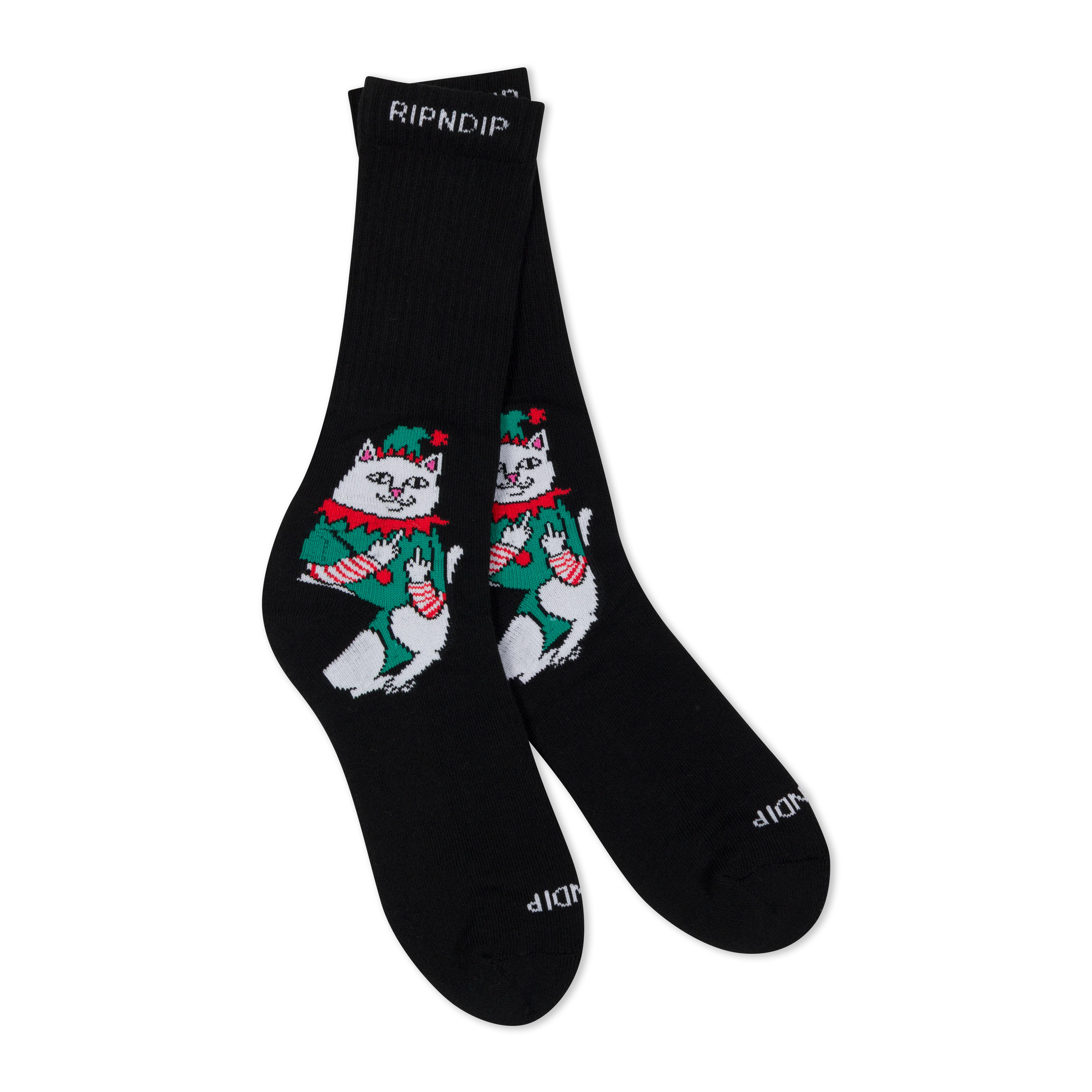 Nermal Elf Socks (Black) - Image 2